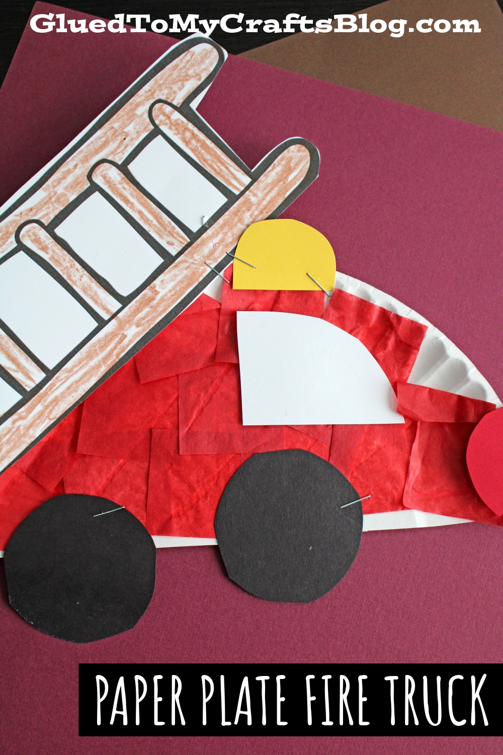 Paper Plate Fire Truck Craft Idea Glued To My Crafts