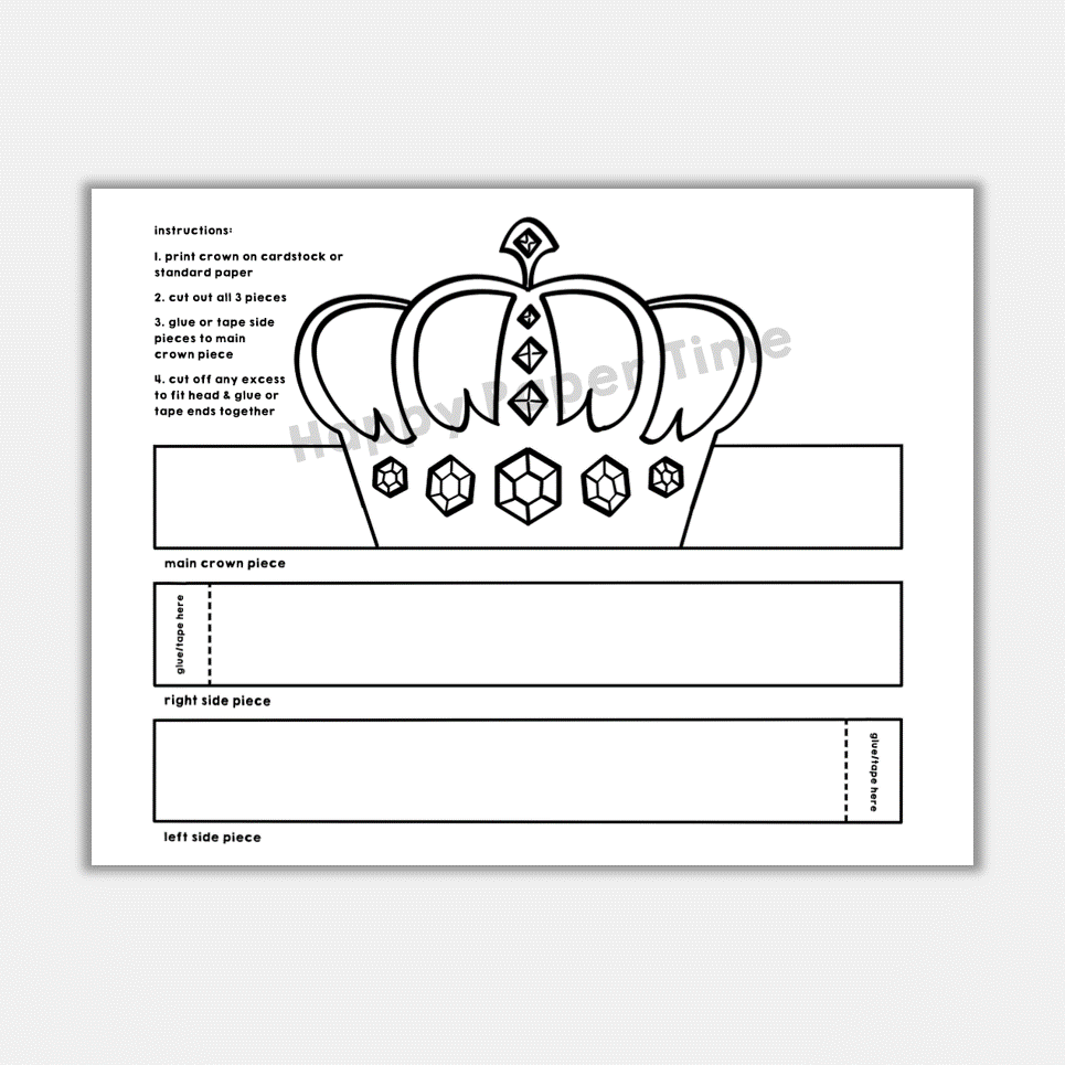 Paper Retail Crown Template Graphic By