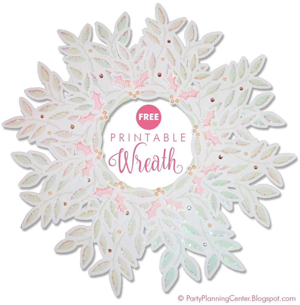 Party Planning FREE Paper Wreath Template And Tutorial