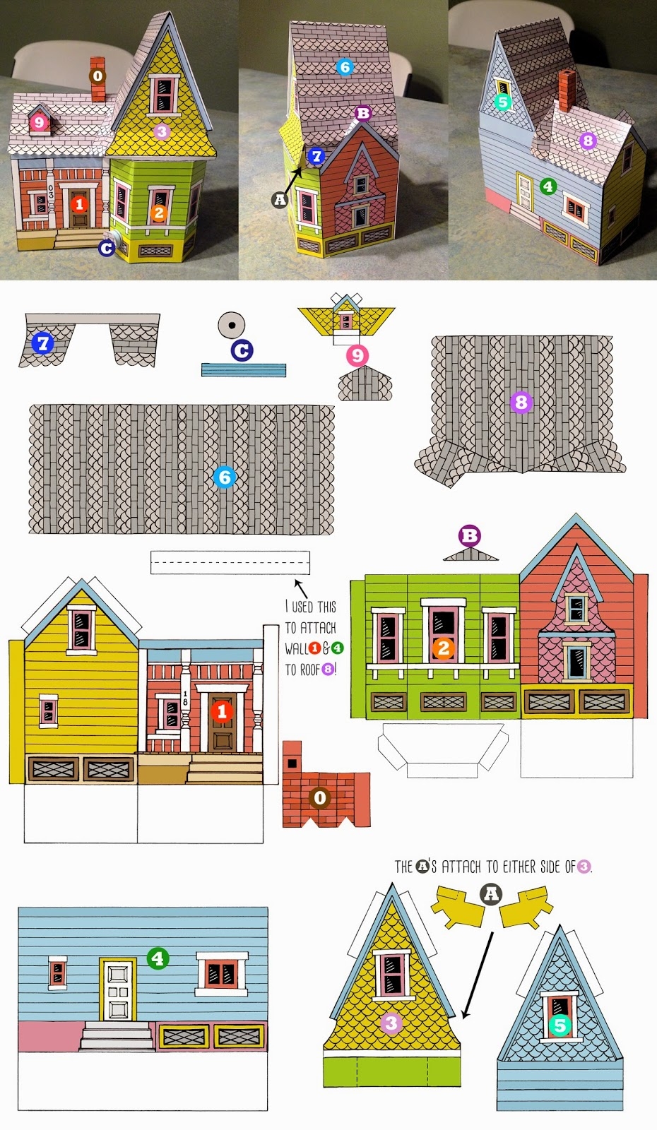 Peach Bum UP HOUSE Printable Template 