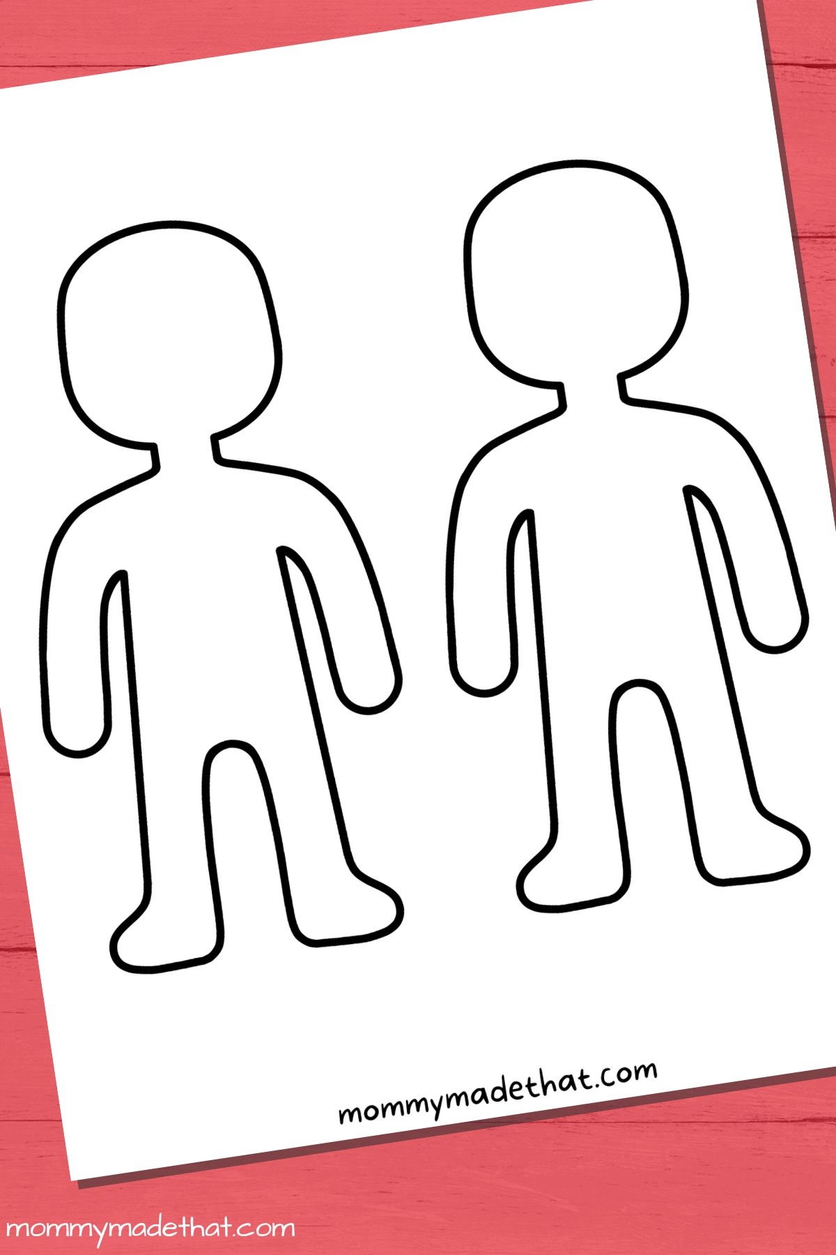 Person Outline And Templates Lots Of Free Printables 