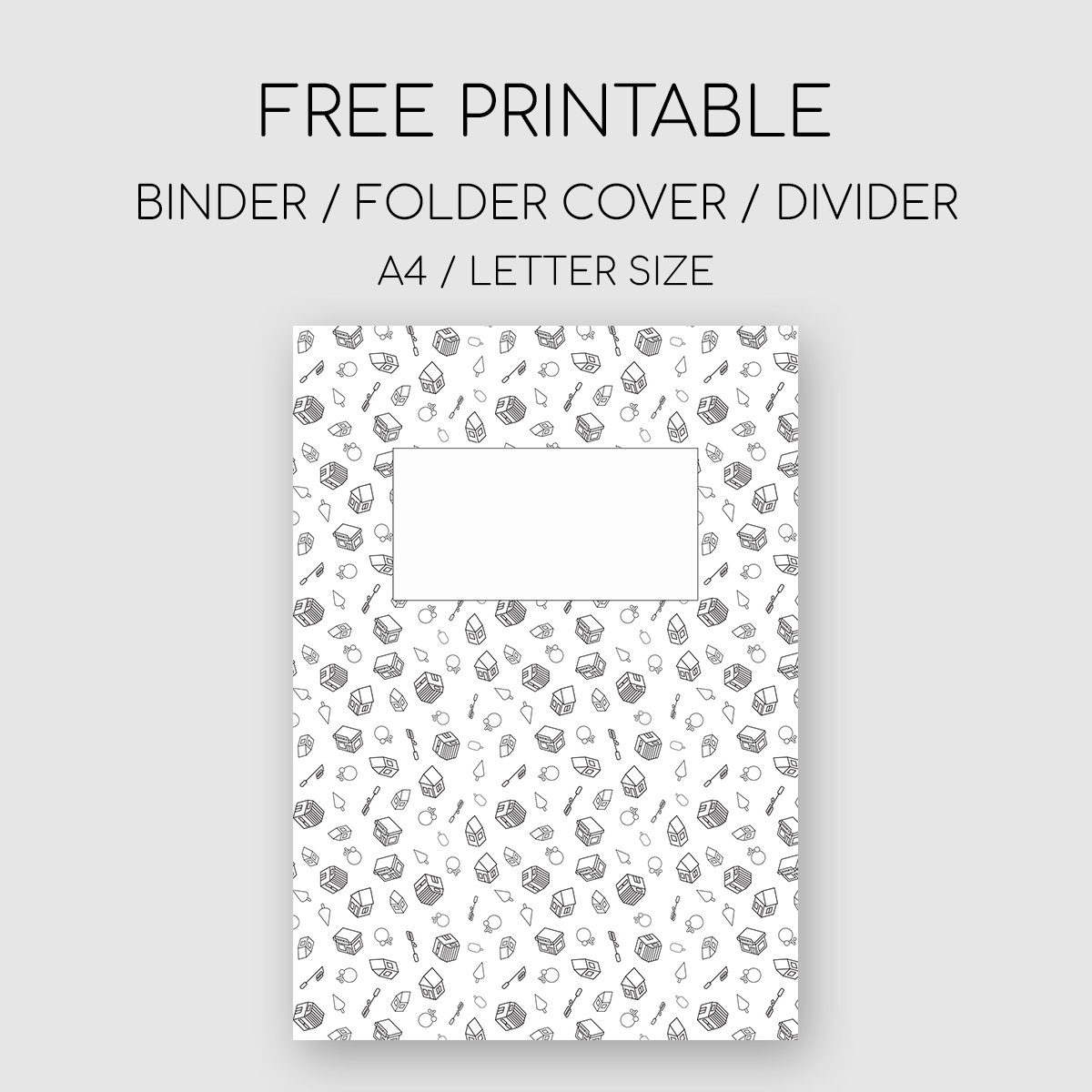 Printable Binder Divider Template