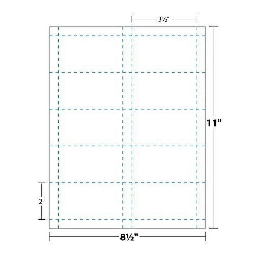 Printable Business Card Magnetic Sheets Pre Cut Business Cards Stock 5 Sheets Walmart
