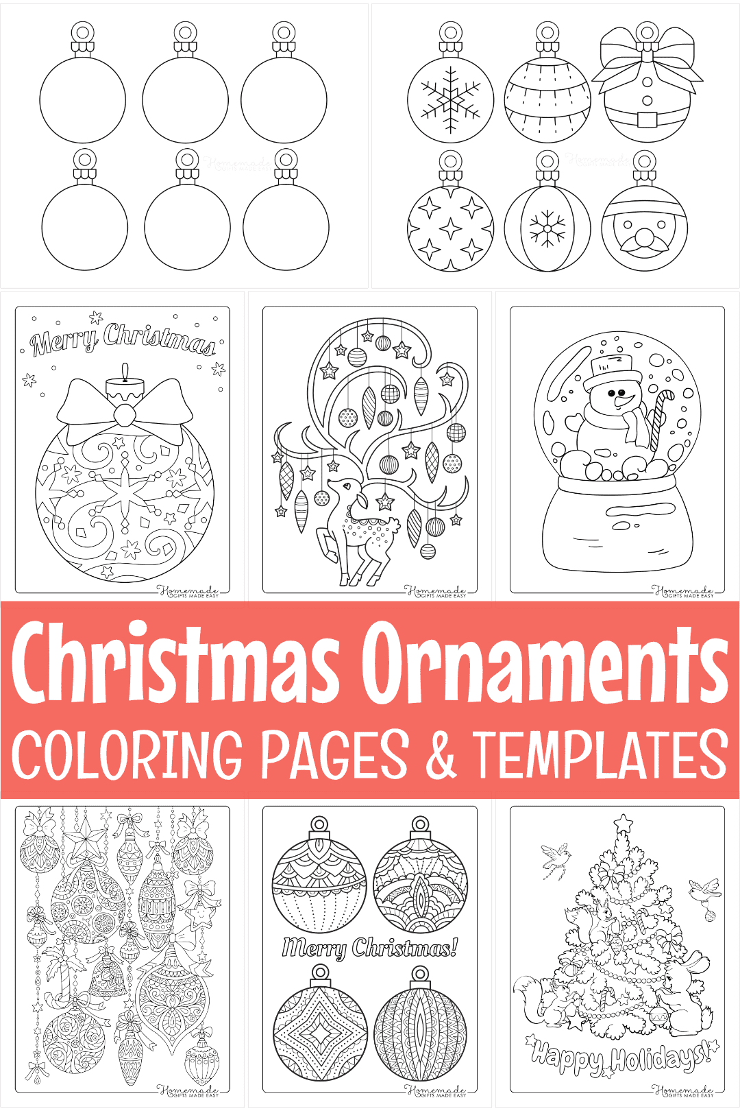 Christmas Ornament Template Free Printable