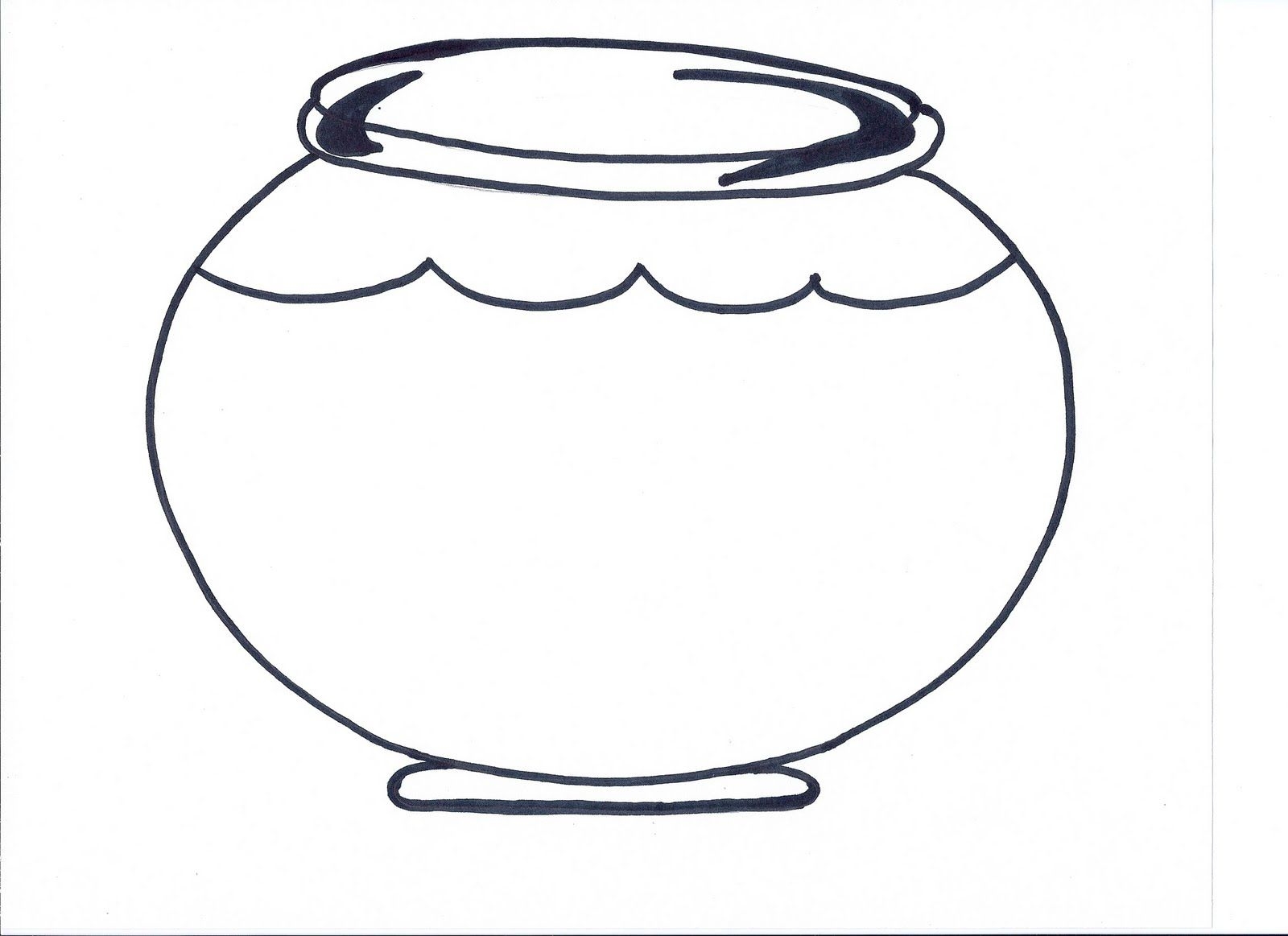 Printable Fish Bowl Template Worksheets Library