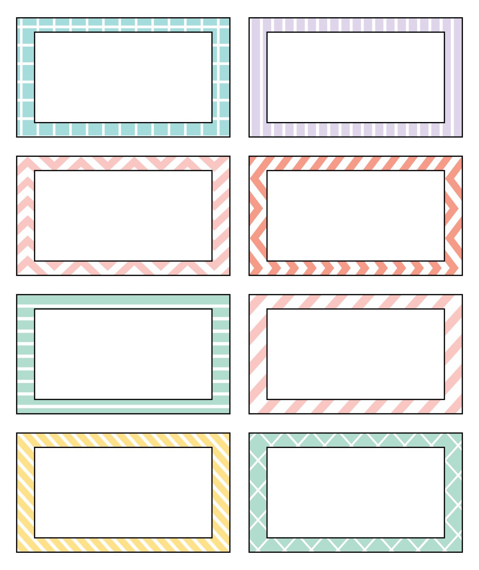 Free Printable Name Tag Template