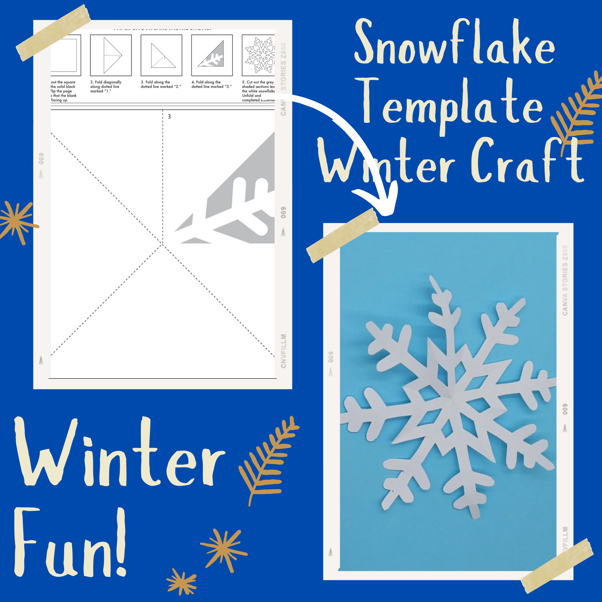 Printable Snowflake Template Easy