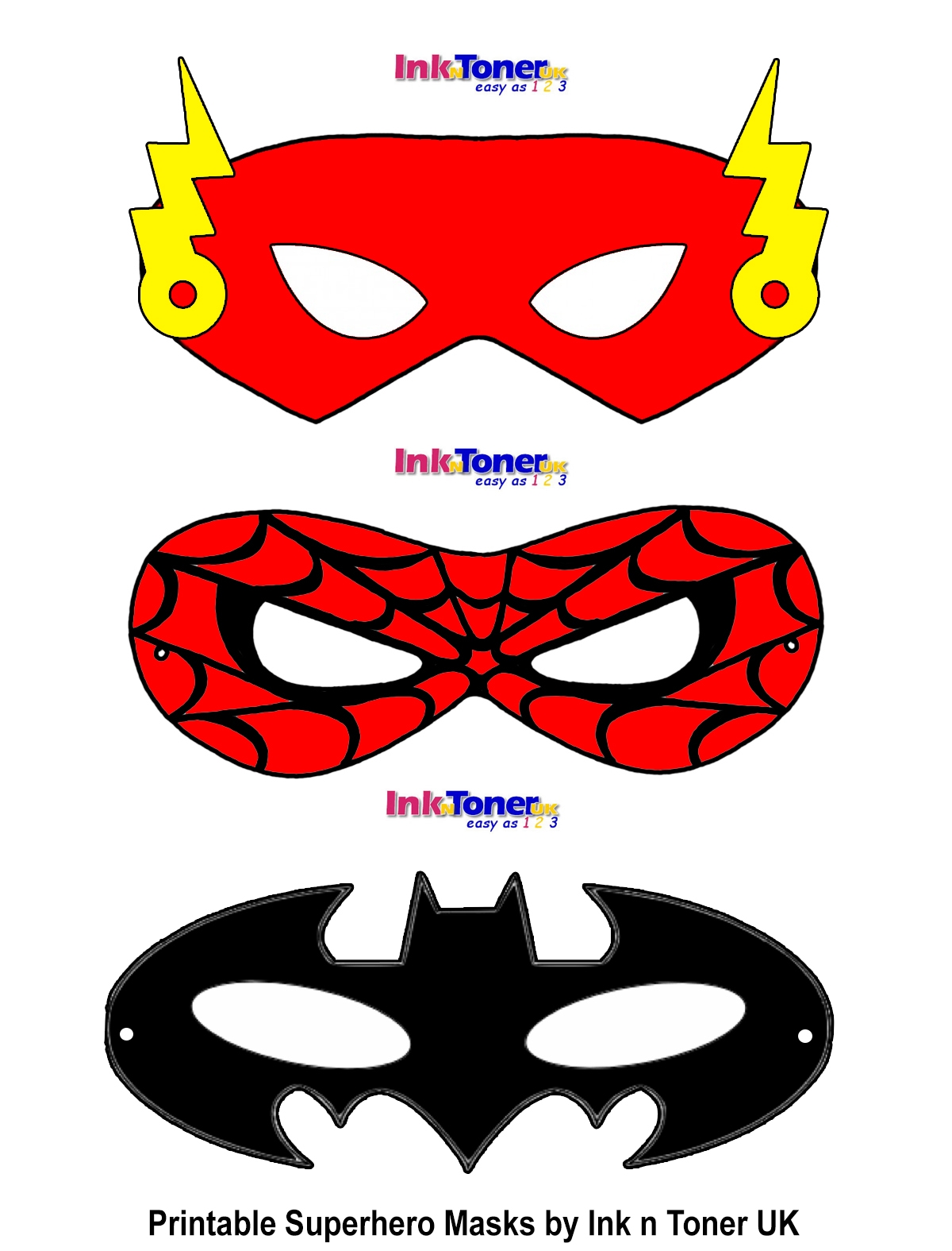 Printable Superhero Masks For Super Hero Day Inkntoneruk Blog