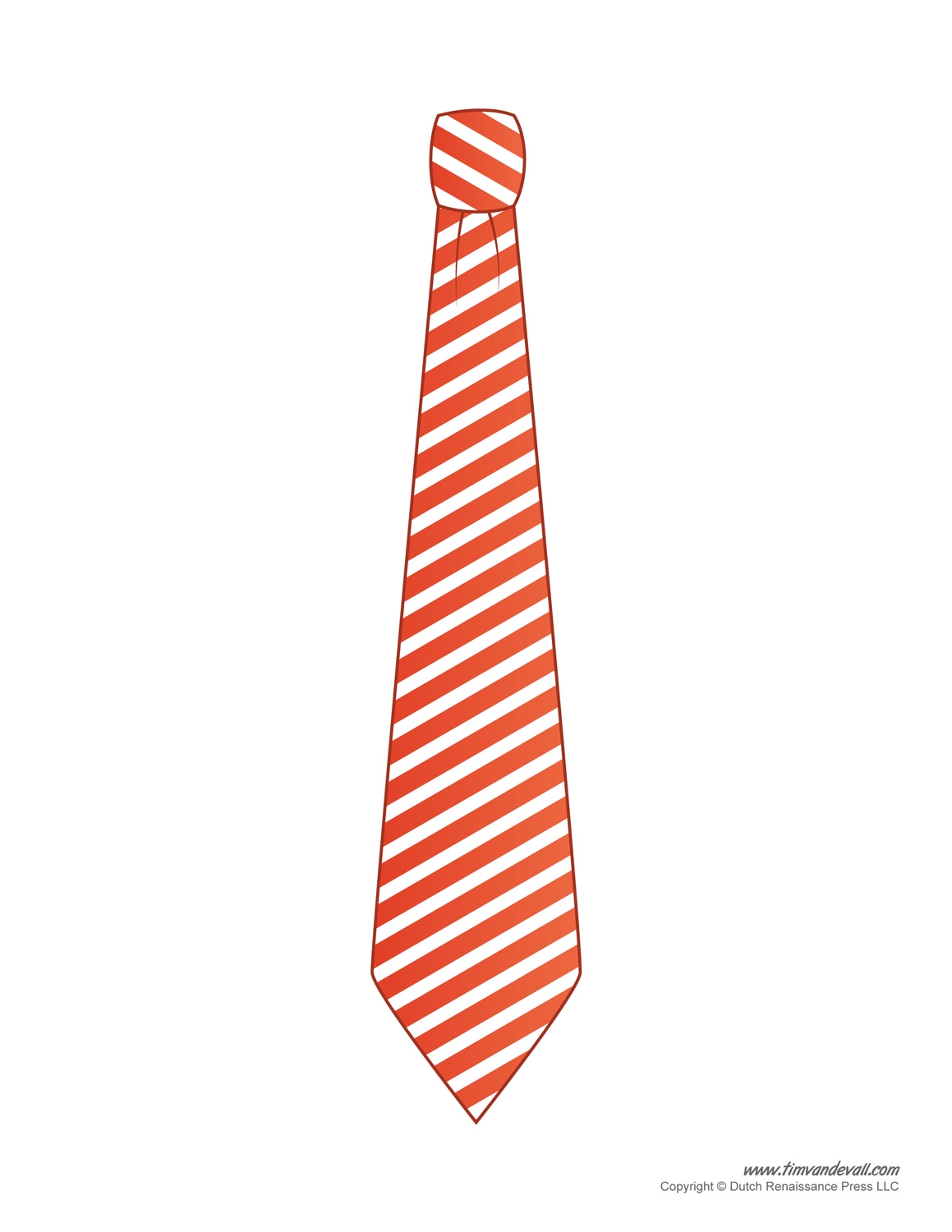 Printable Tie Template Tim s Printables