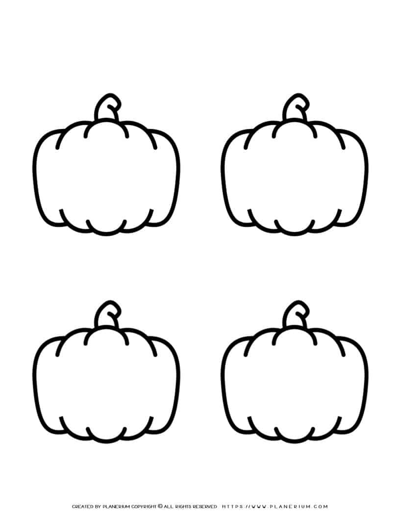 Blank Pumpkin Template Printable