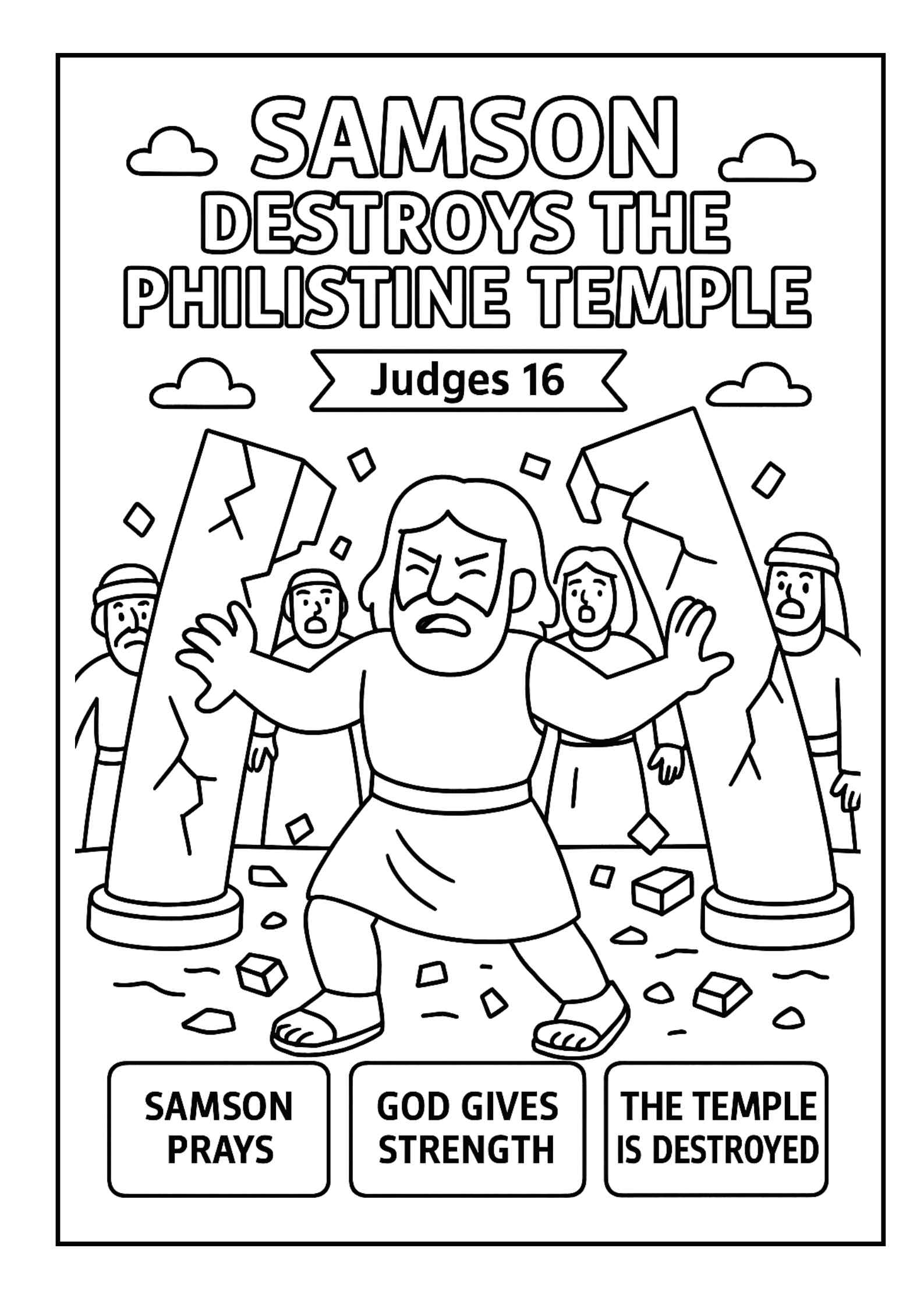 Free Printable Samson Craft Template