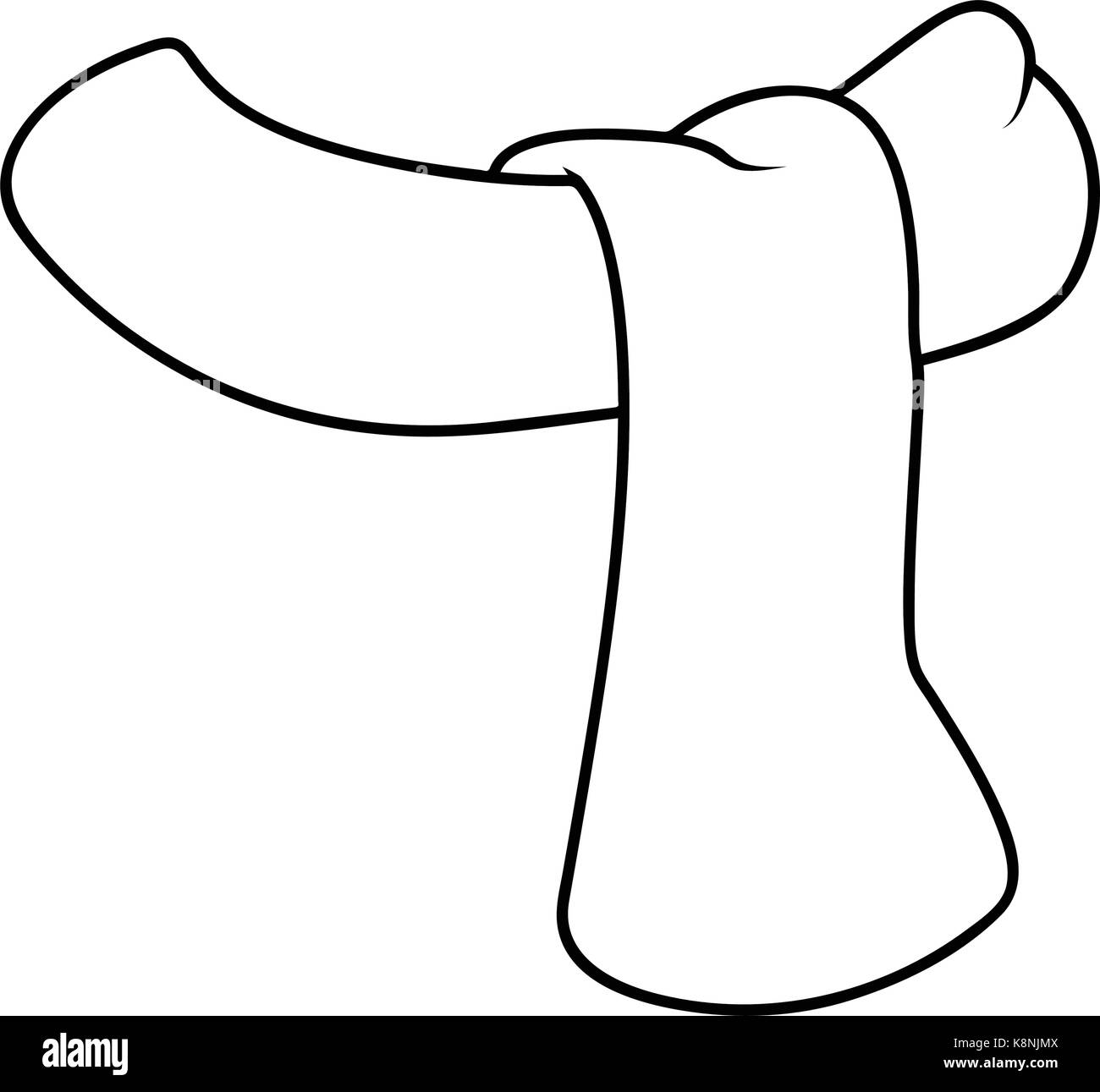 Scarf Outline Black And White Stock Photos Images Alamy
