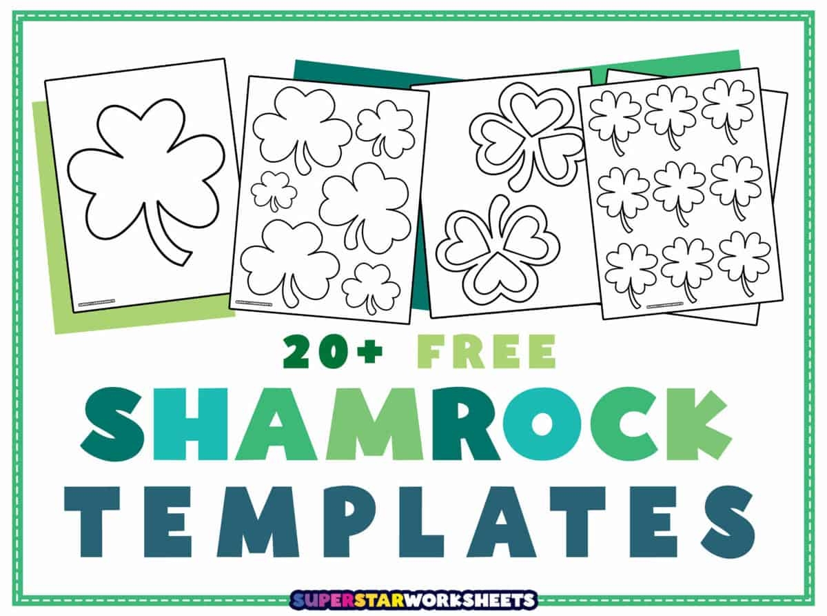 Shamrock Templates Superstar Worksheets