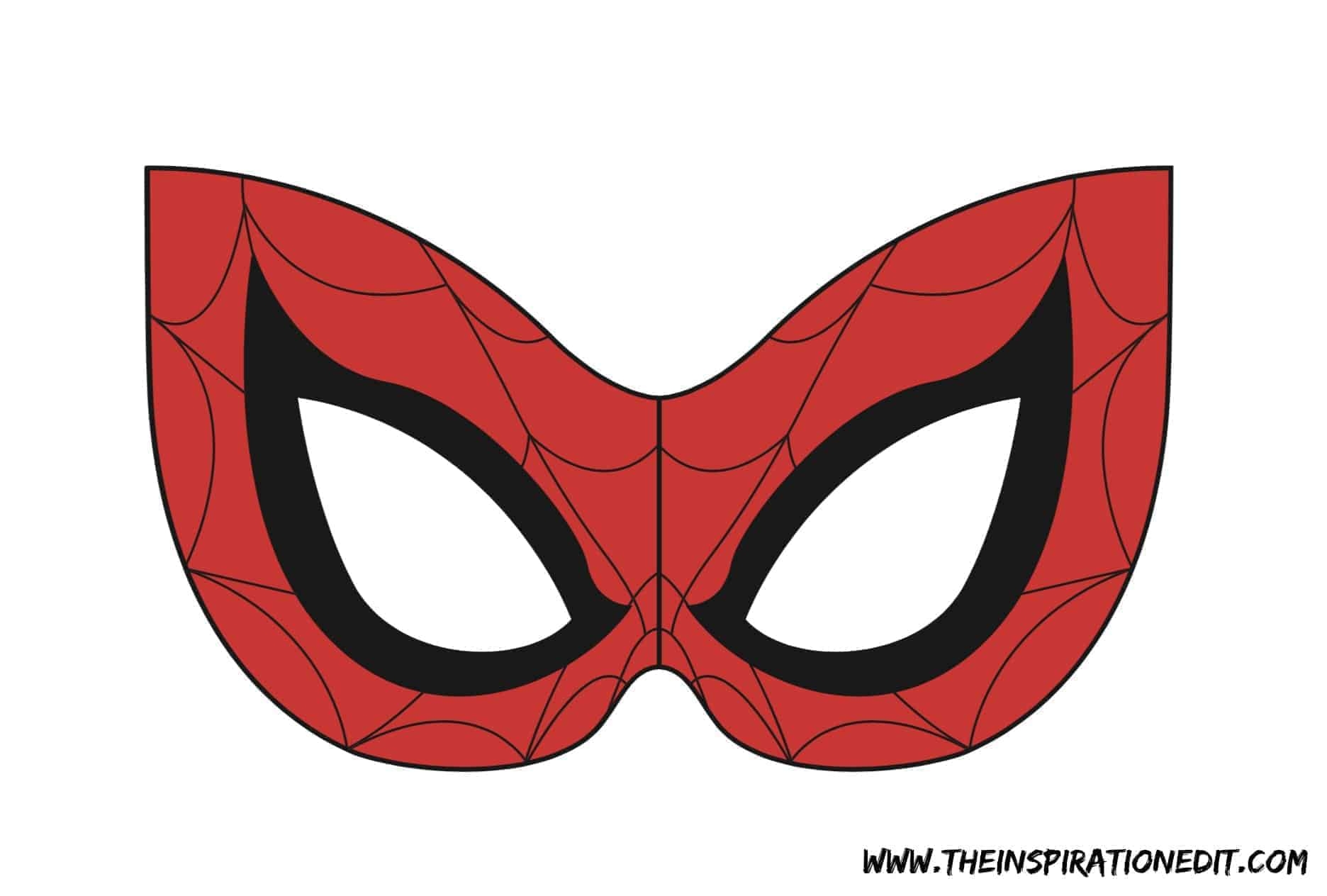 Spiderman Mask With Free Template The Inspiration Edit