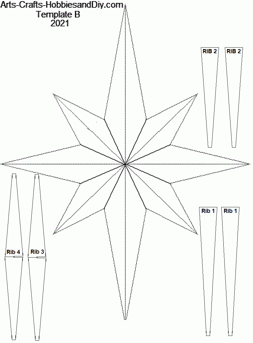Star Of Bethlehem Template Free Printable