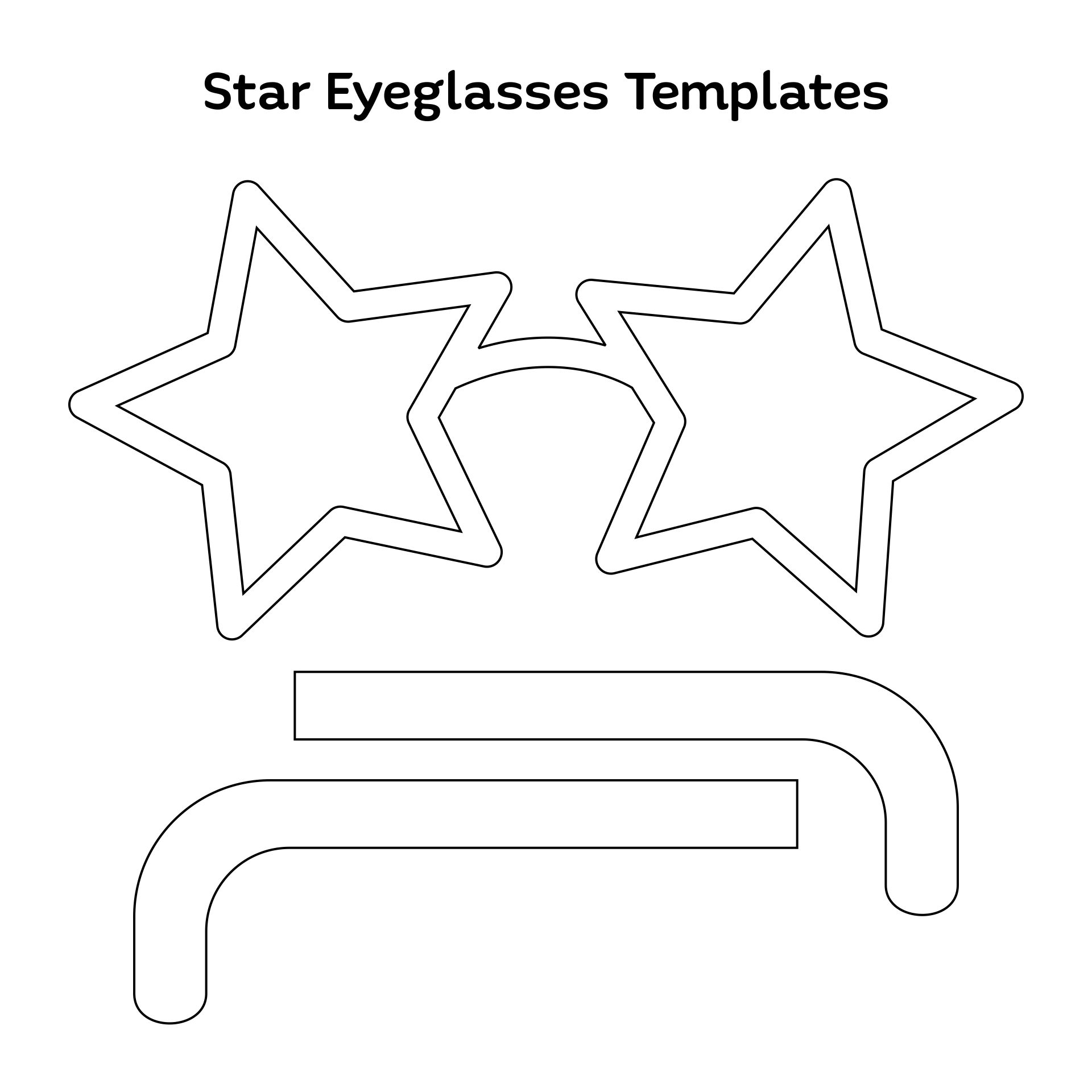 Sun Glasses Outline 10 Free PDF Printables Printablee