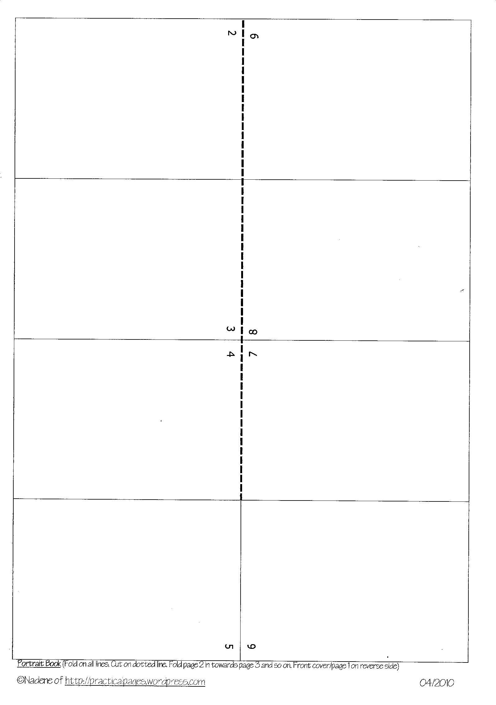 Blank Booklet Template Printable