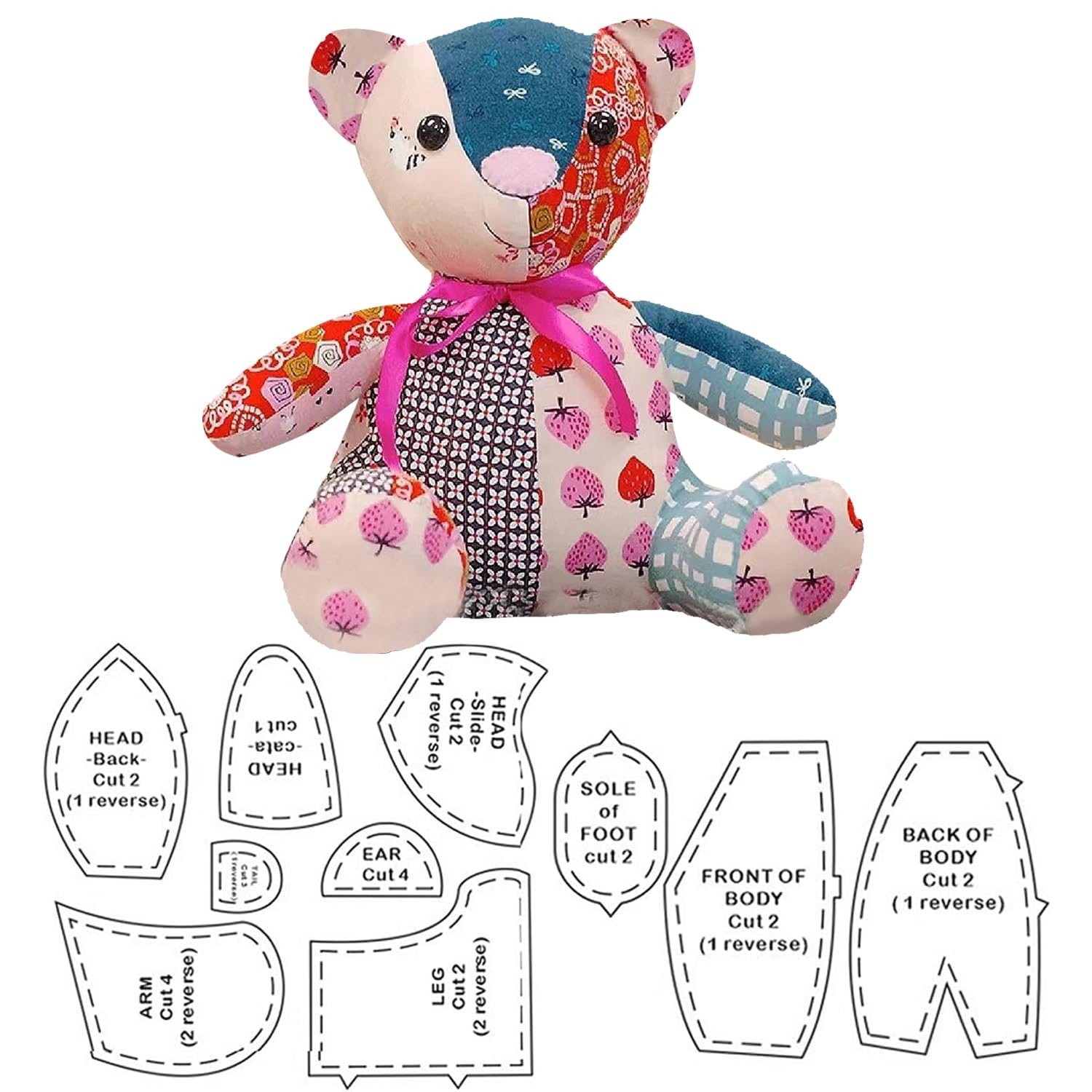 Template Free Downloadable Memory Bear Sewing Pattern Free Printable