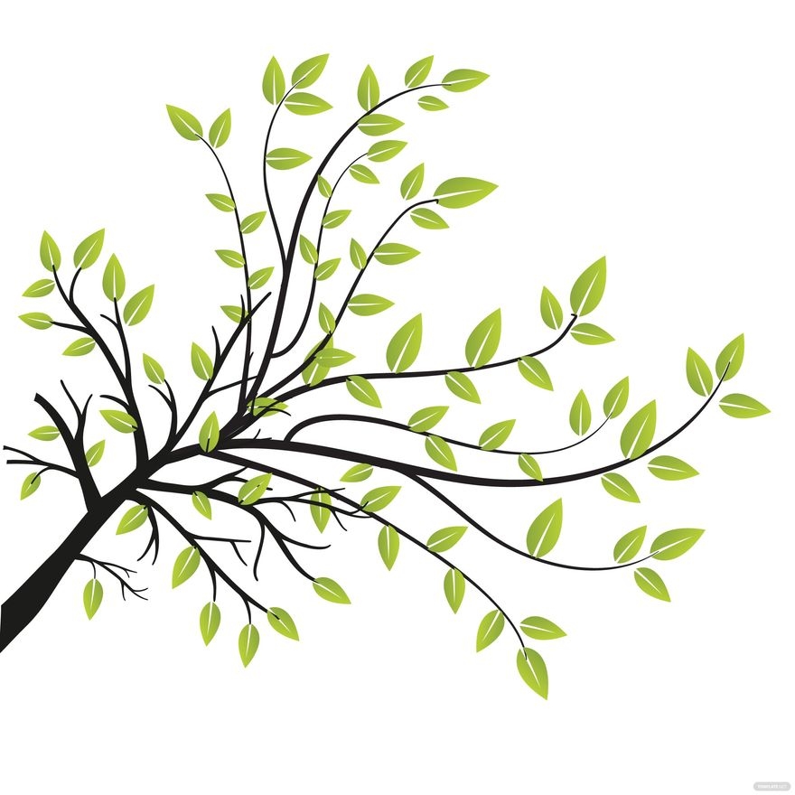 Tree Branch Vector In Illustrator SVG JPG EPS PNG Download Template 