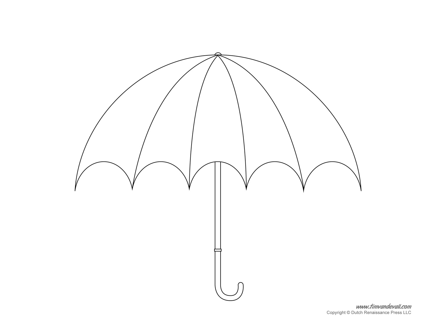 Umbrella Template Printables Umbrella Decorations