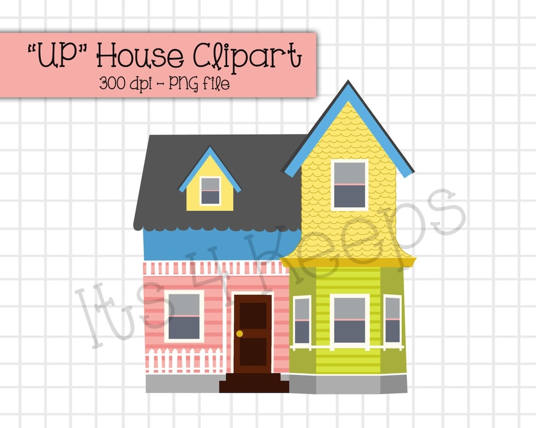UP House Clipart Instant Download PNG Etsy