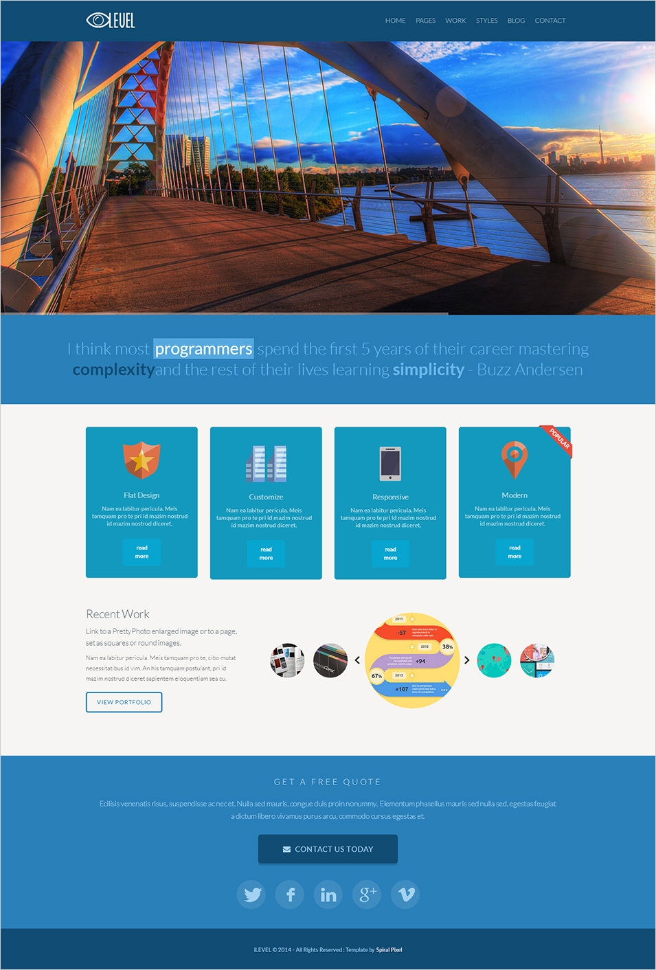 Printable Website Template