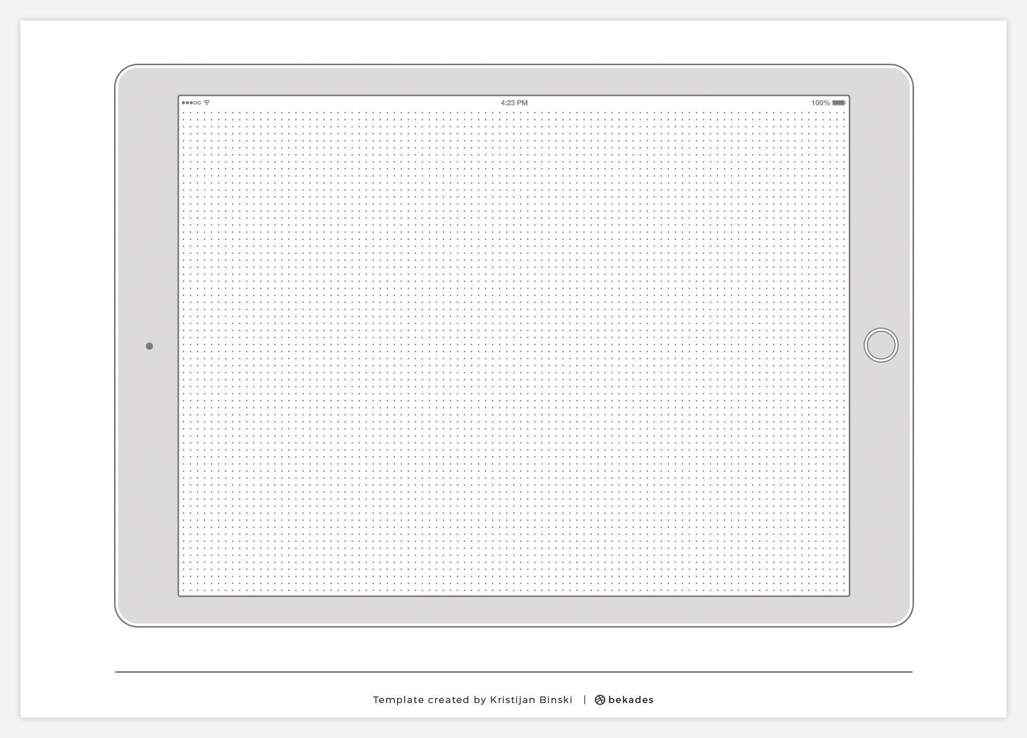 Wireframe template printable ipad device 3 FreebiesUI
