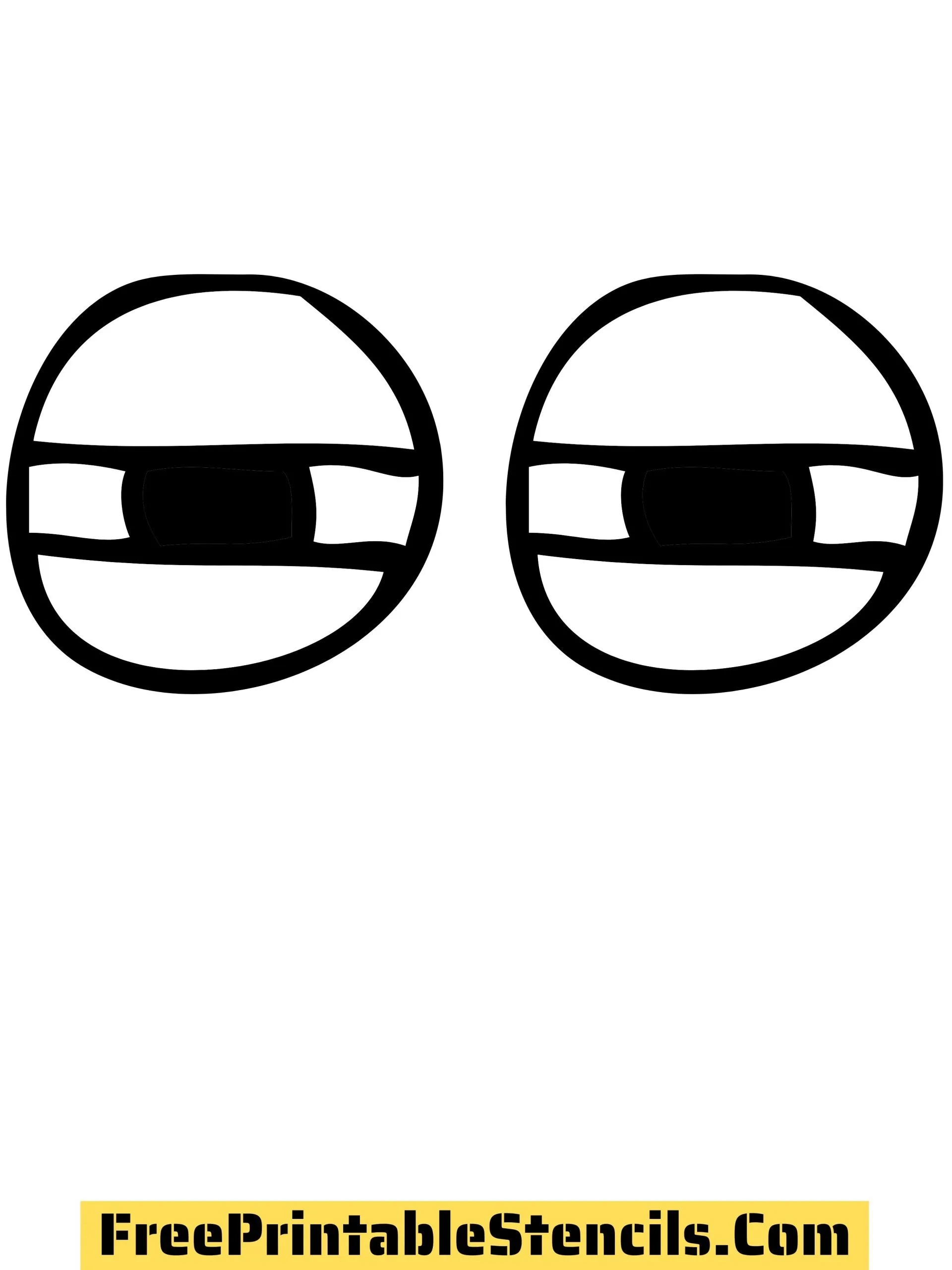 1 Free Printable Eyes Template Stencils