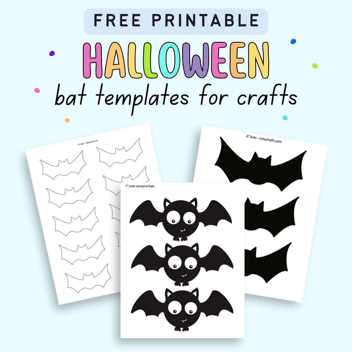 10 Free Printable Bat Outline Templates The Artisan Life