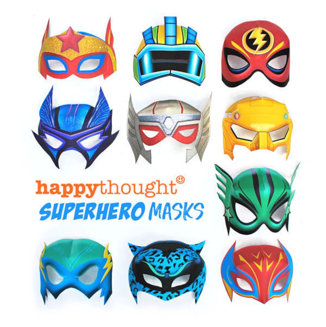 Superhero Mask Template Printables