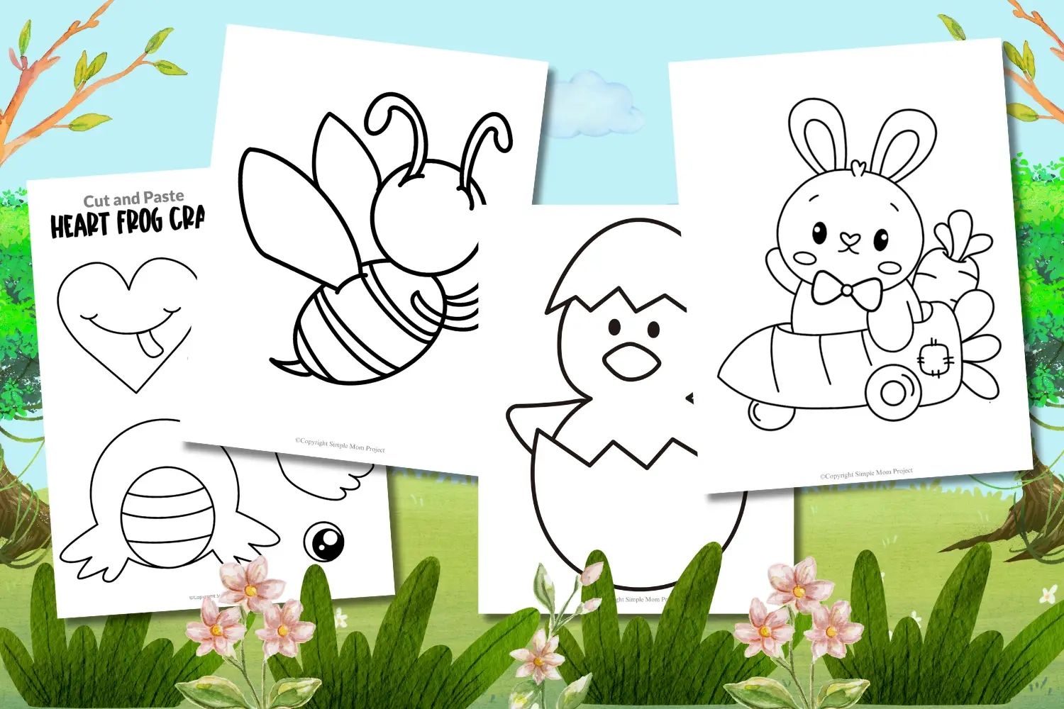 100 Spring Printable Cut Out Stencil Printable Templates Simple Mom Project Store