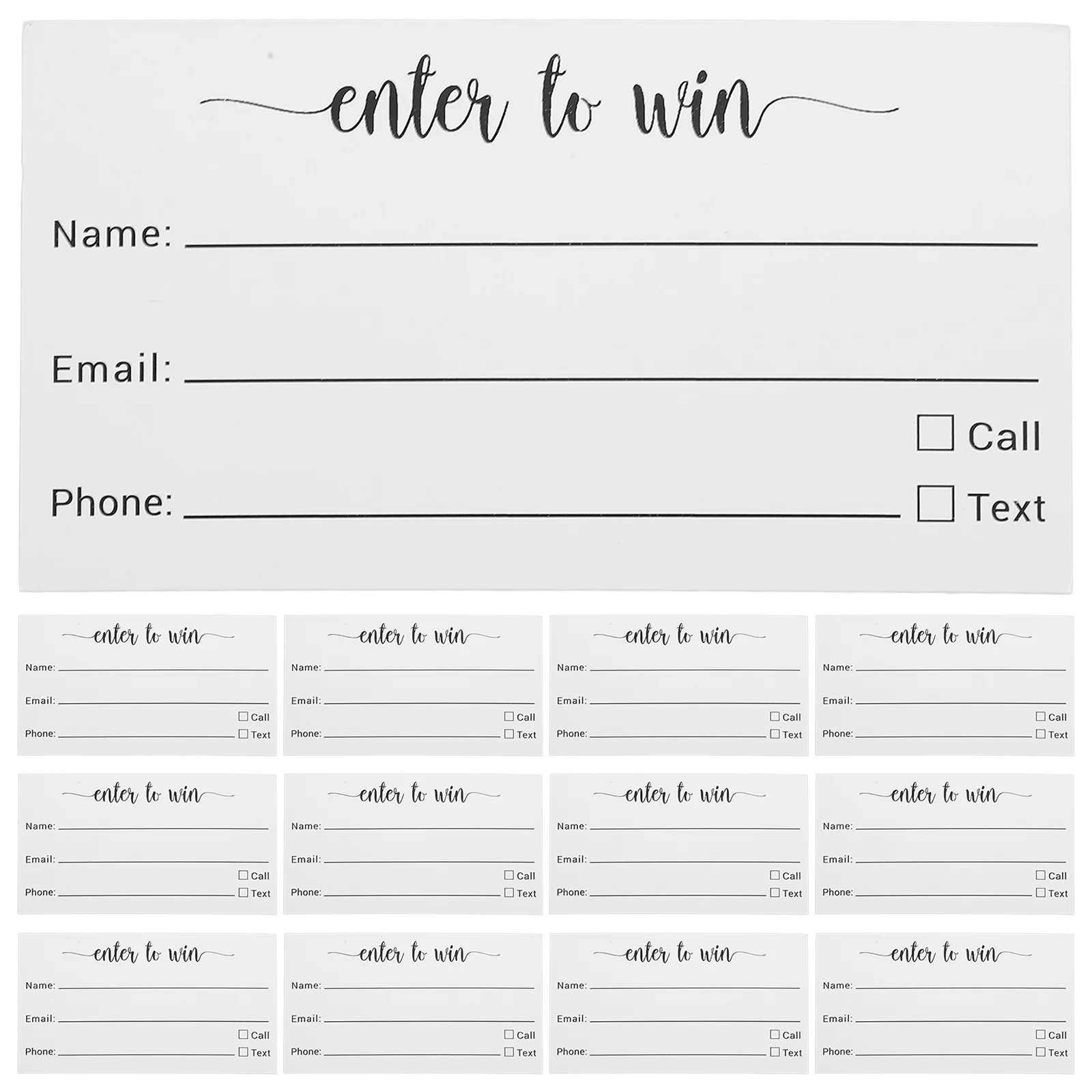 100pcs Ballot Raffle Tickets Multi use Blank Card Sheets Small Voting Sheets Party Raffle Cards Walmart