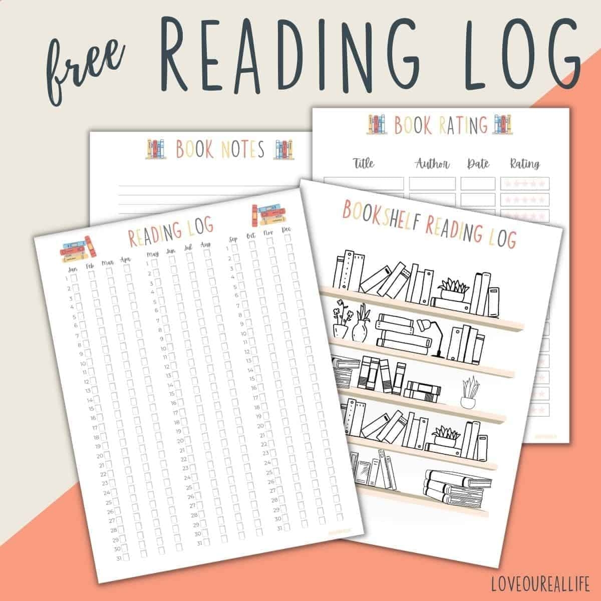 11 Free Bullet Journal Book Tracker Printables
