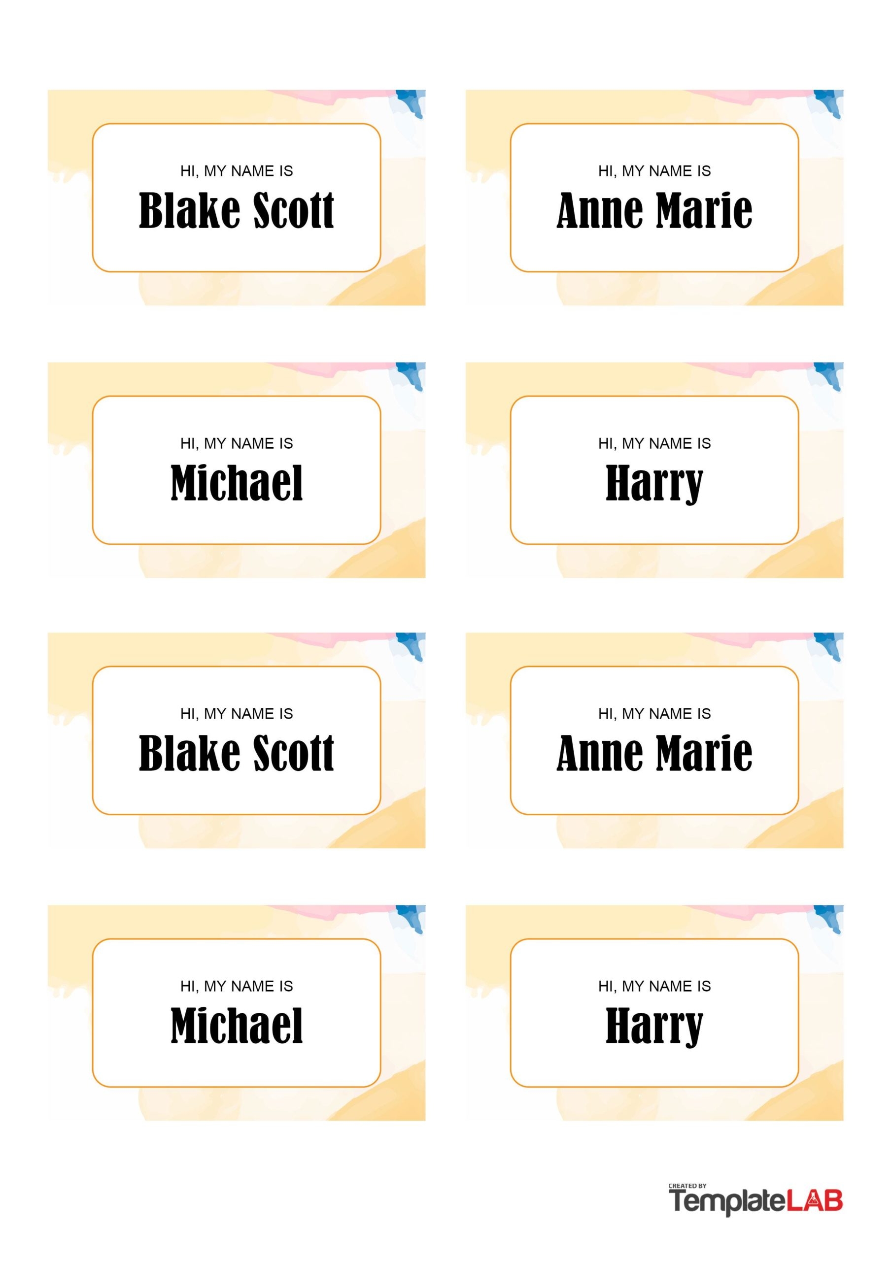 19 Editable Name Tag U0026 Name Badge Templates Free 
