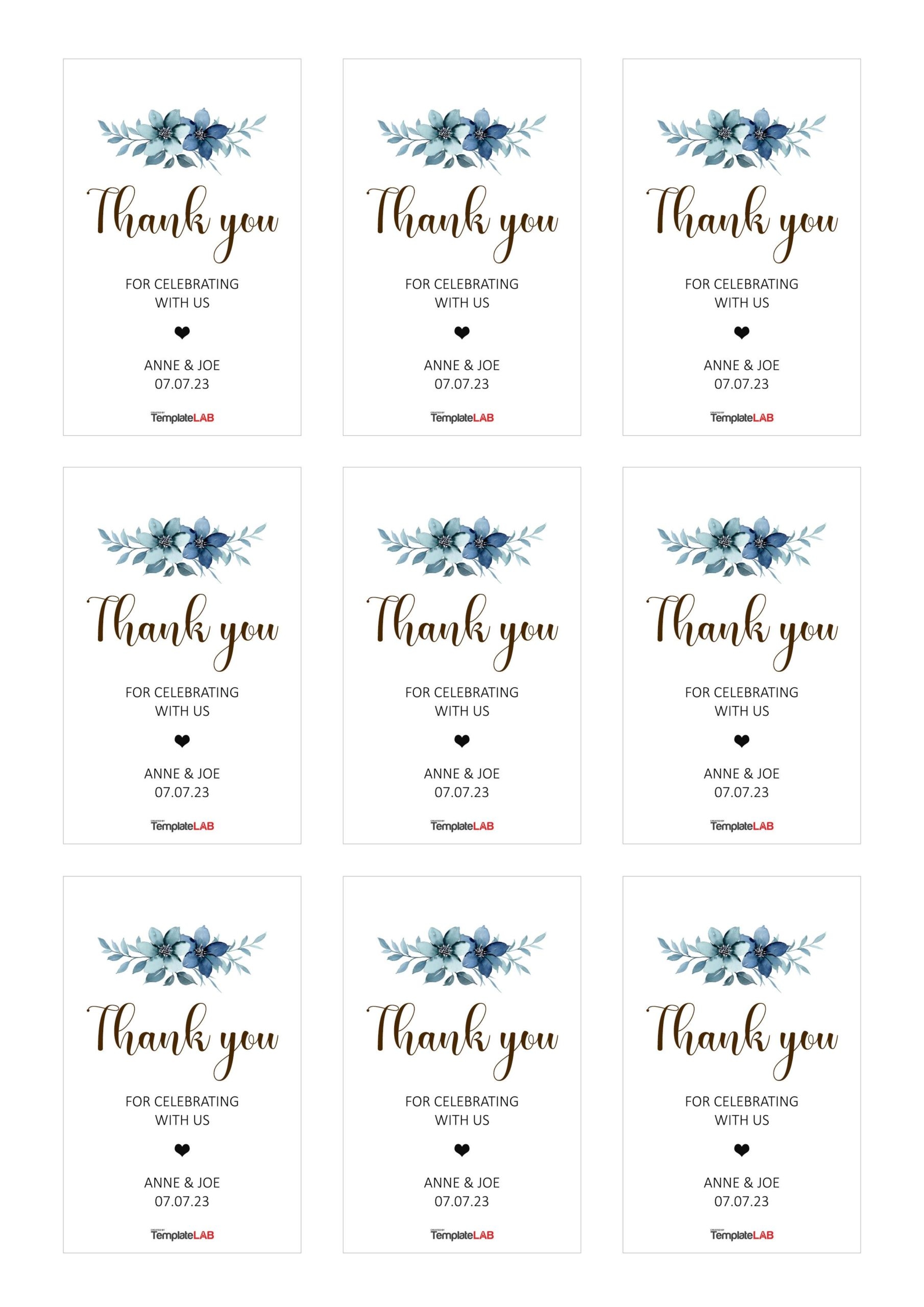 19 Free Editable Gift Tag Templates Word PPTX PSD 