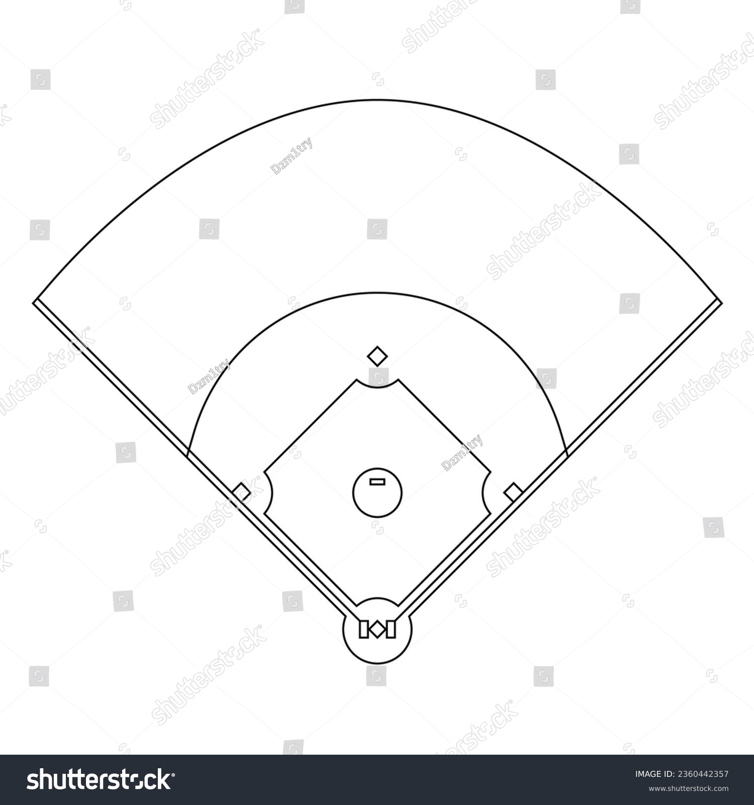 2 Hundred Baseball Diamond Line Drawing Royalty Free Images Stock Photos Pictures Shutterstock