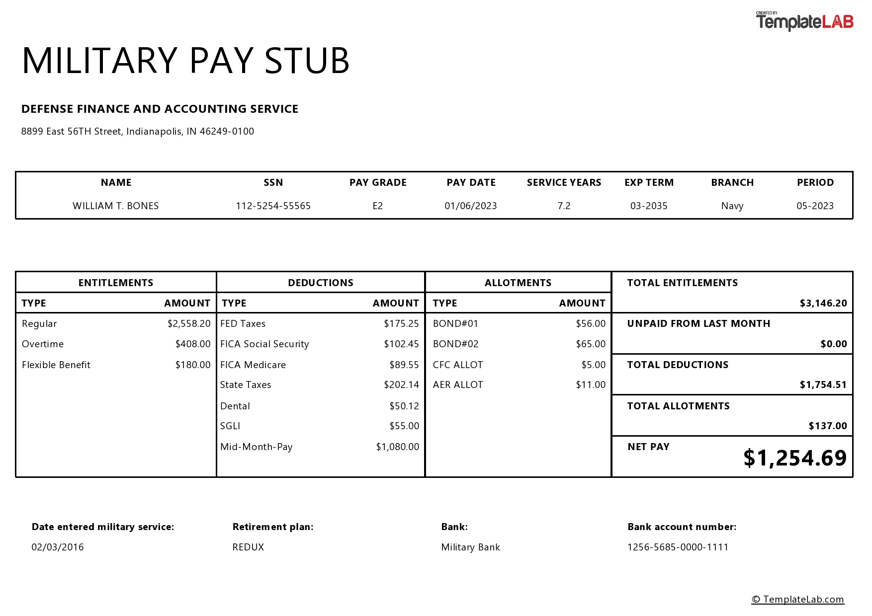 24 Free Pay Stub Templates Word Excel PDF TemplateLab
