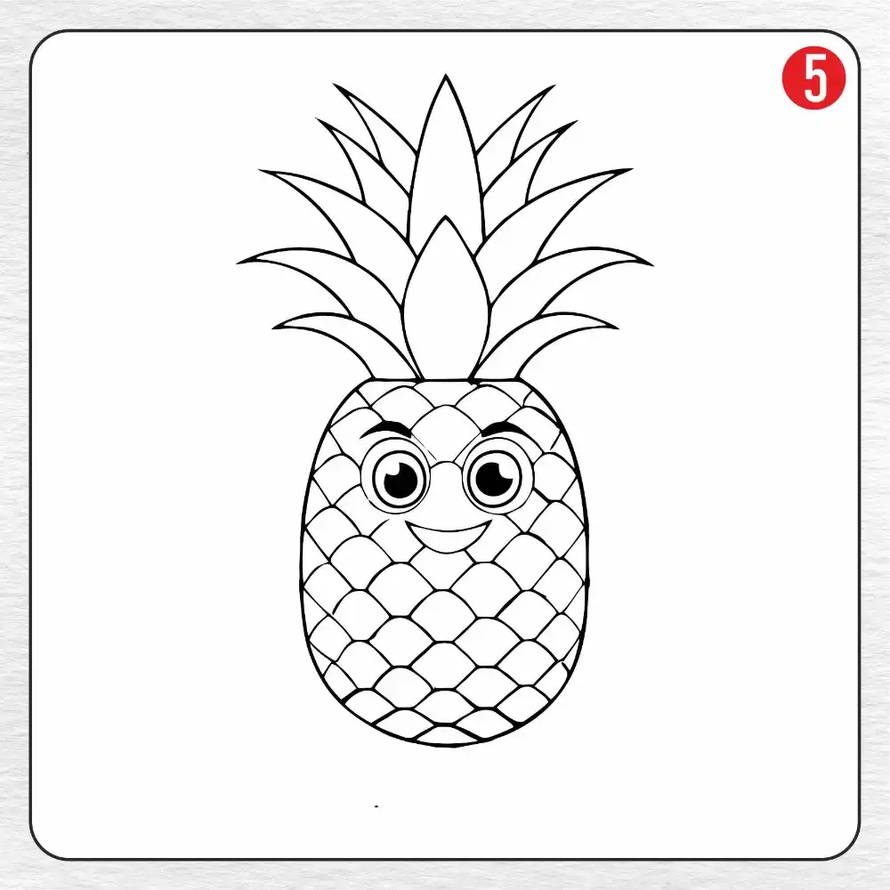 24 Pineapple Coloring Pages Free PDF To Print Woo Coloring