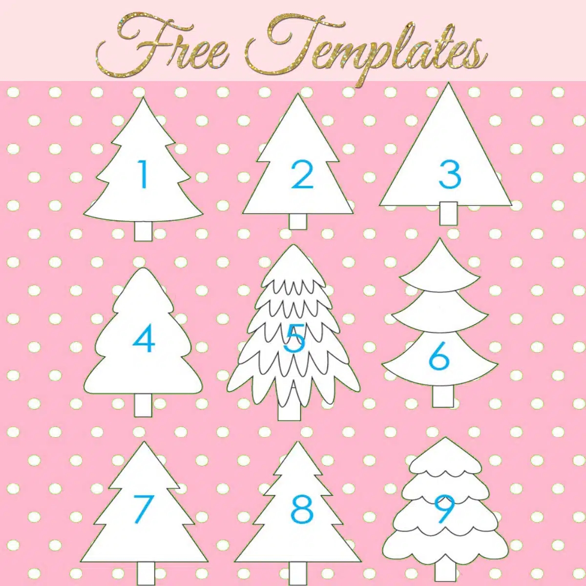 27 Free Christmas Tree Templates Printable Tree Outlines TREASURIE
