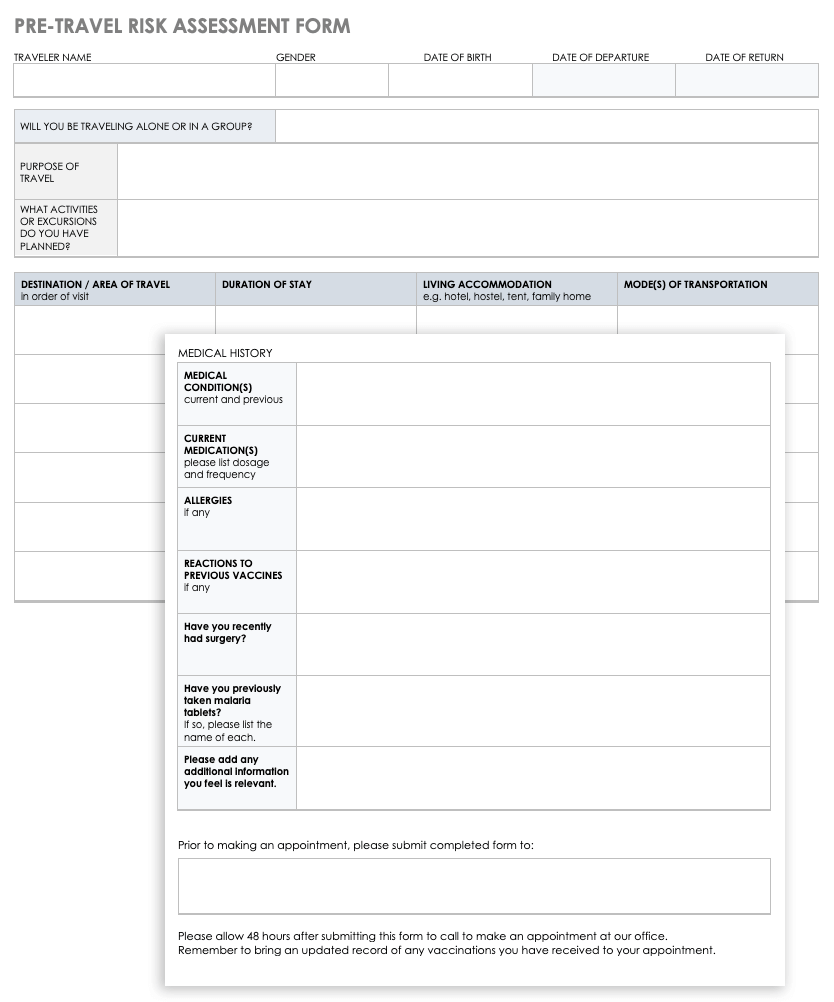 35 Free Risk Assessment Forms Smartsheet