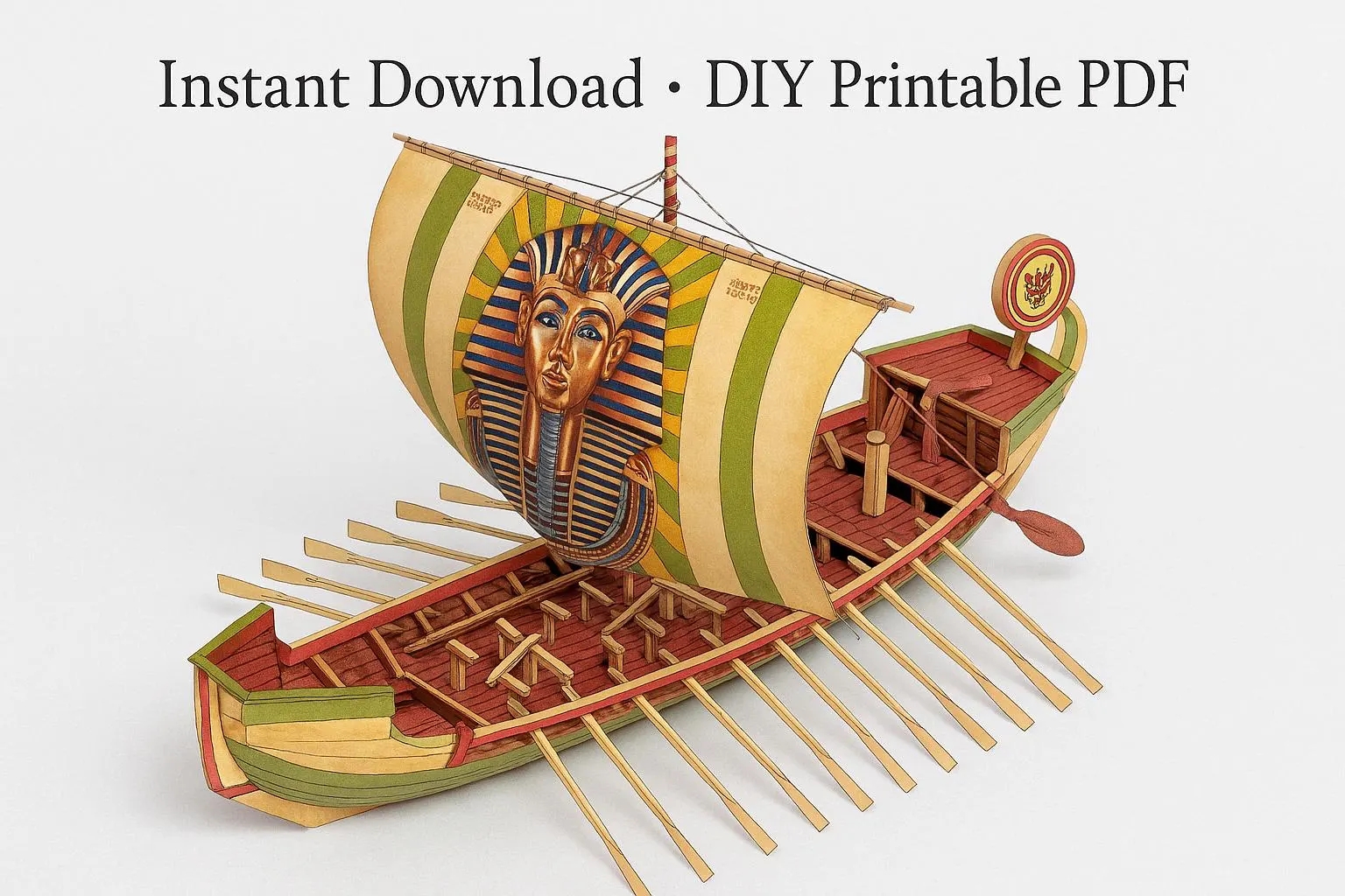 3d Boat Printable Etsy