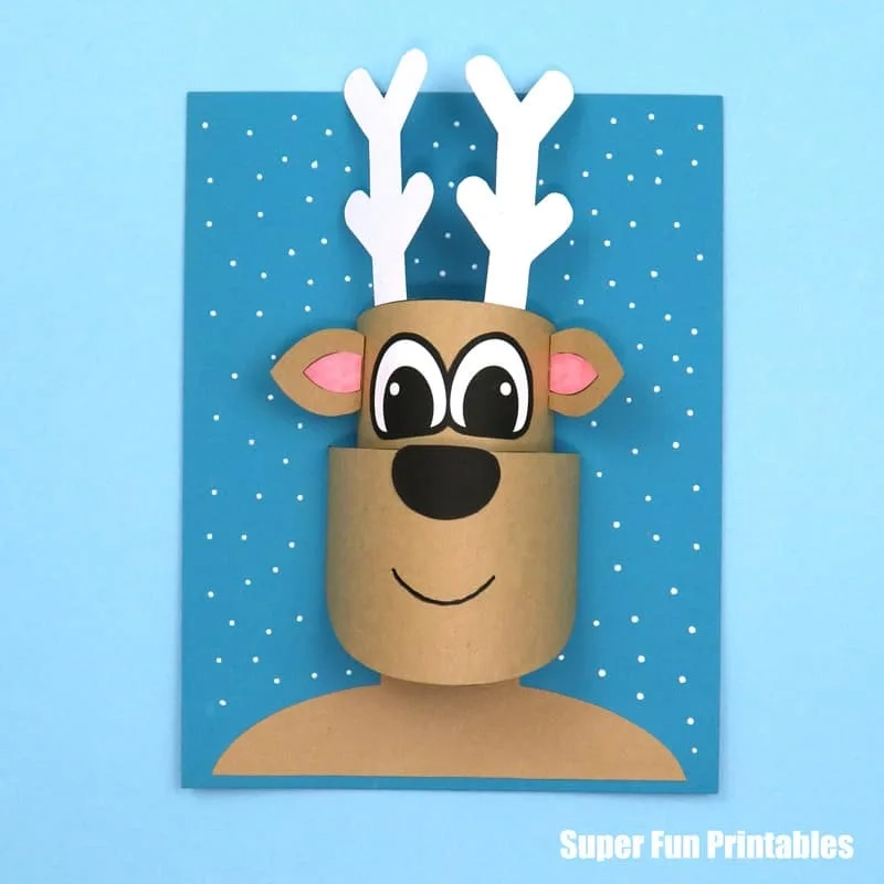 3D Reindeer Craft The Craft Train