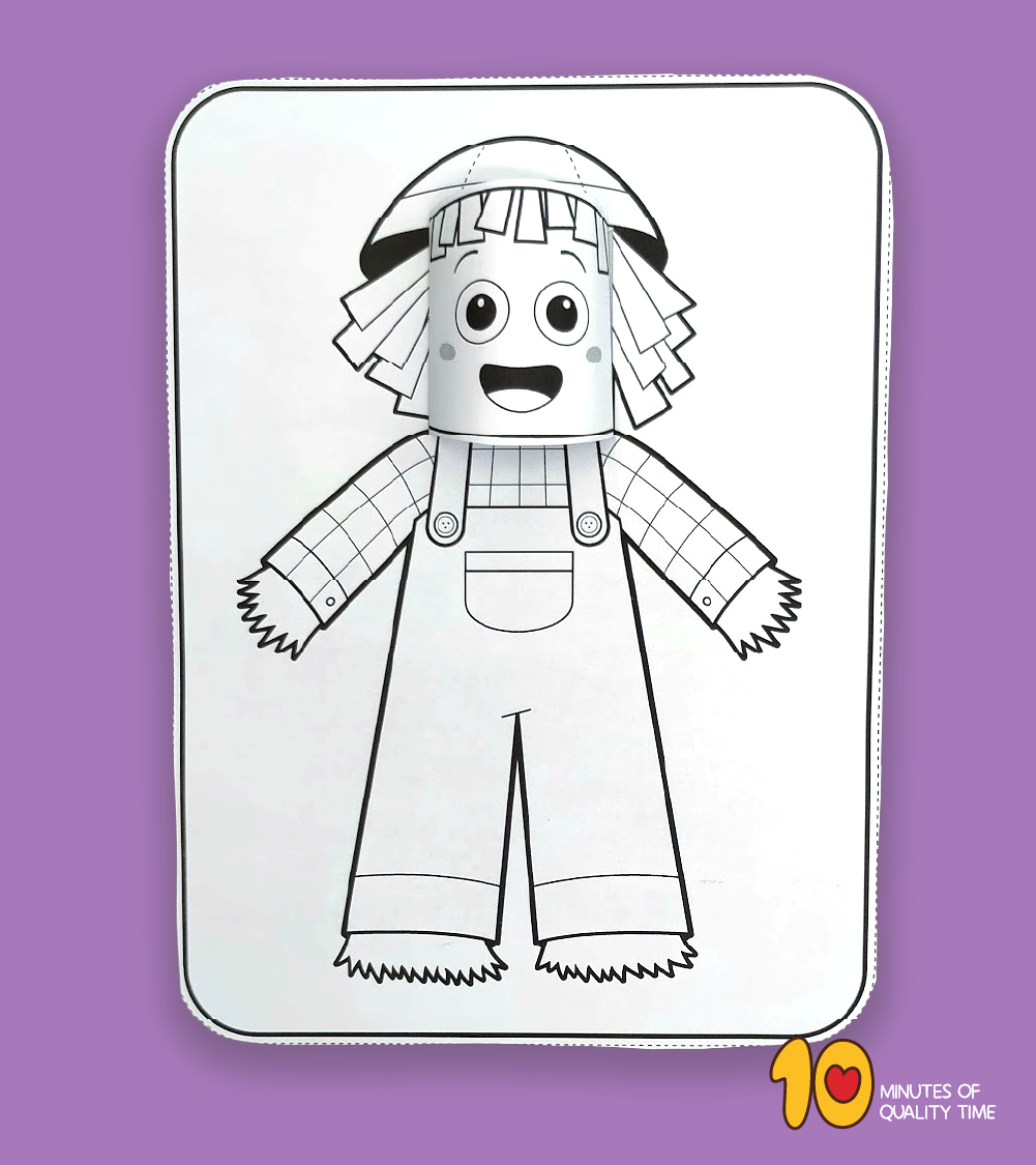 3D Scarecrow Craft 10 Minutes Of Quality Time
