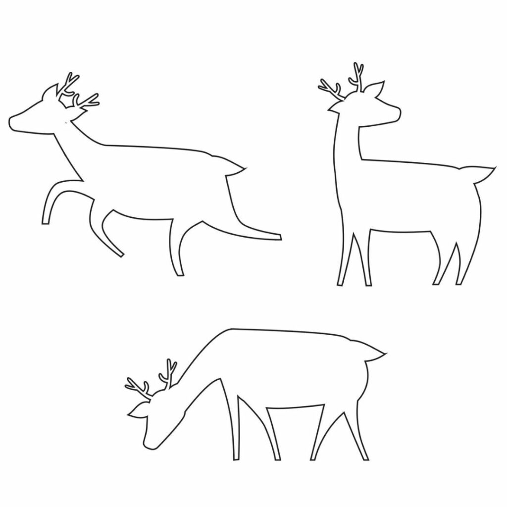 4 Free Reindeer Templates Journey To SAHM