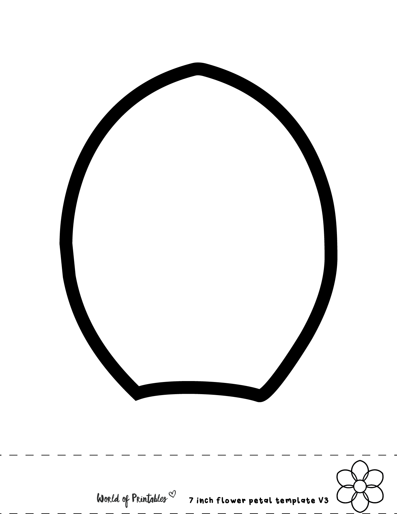 40 Flower Petal Templates World Of Printables Worksheets Library