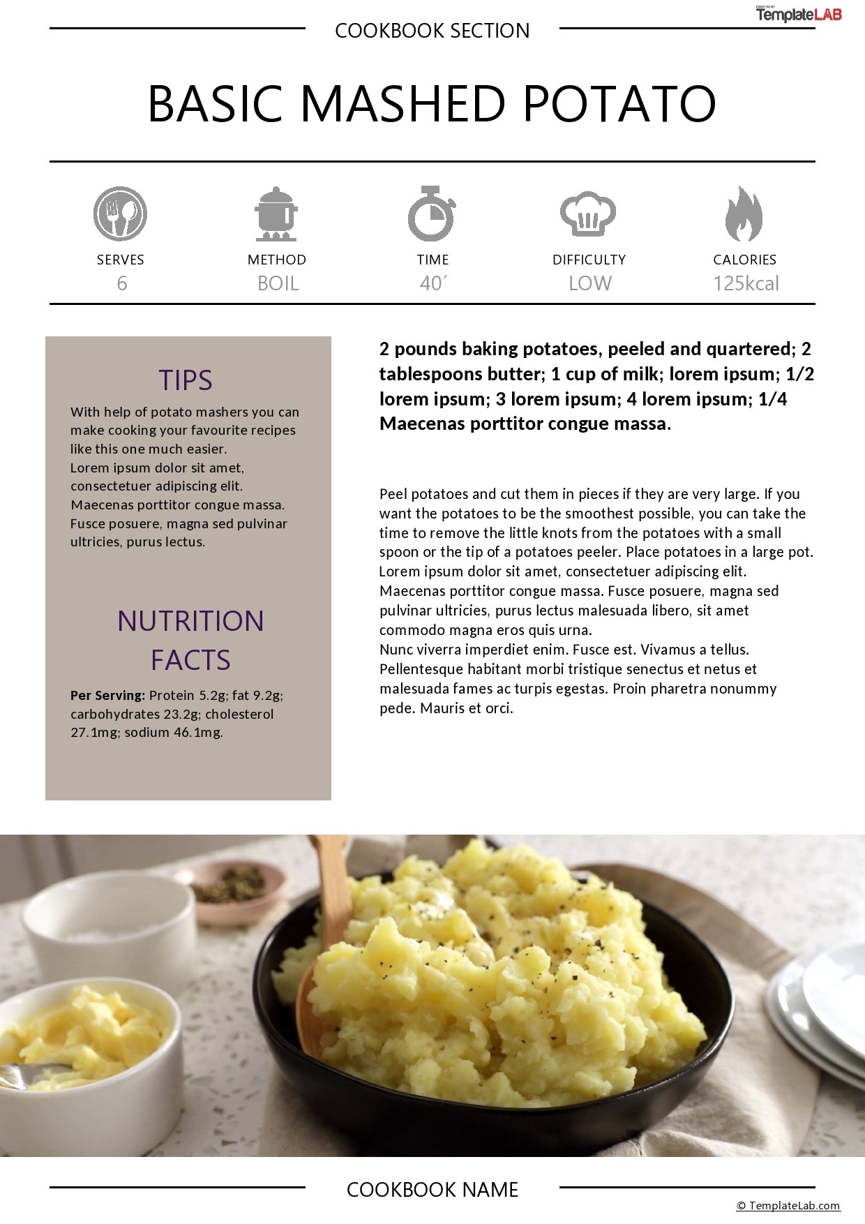 42 Perfect Cookbook Templates Recipe Book Recipe Cards 