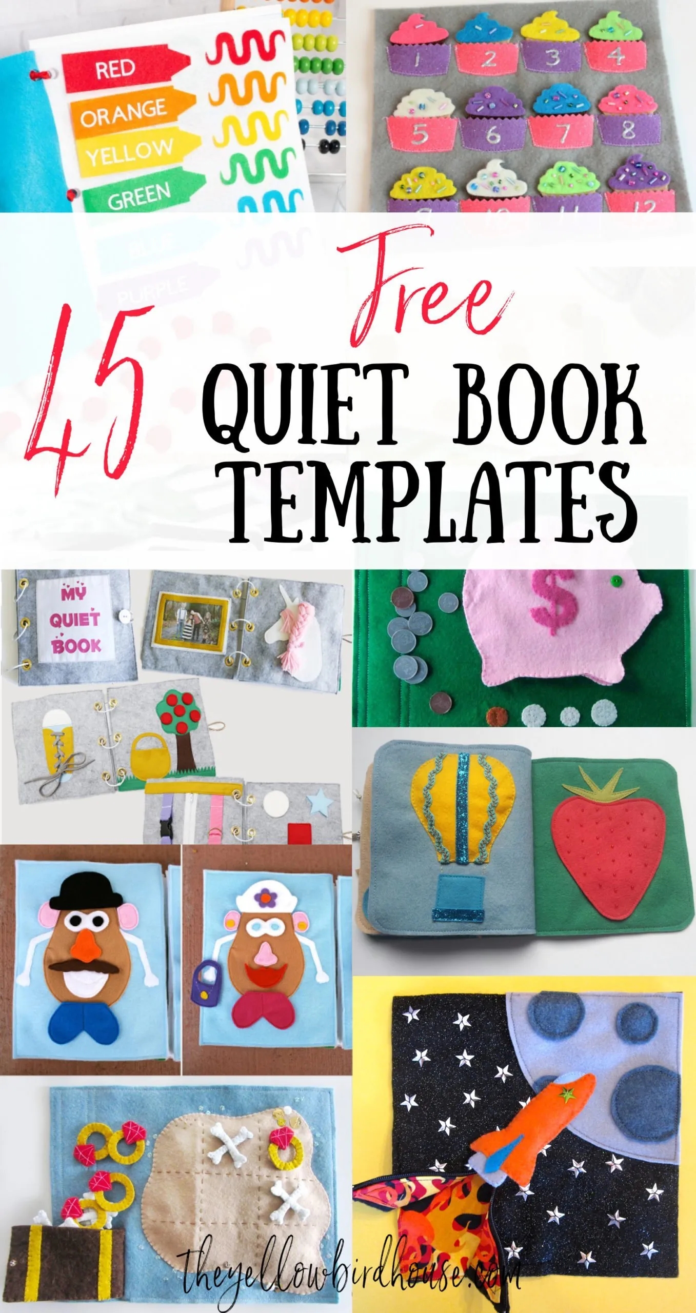45 Free Quiet Book Templates U0026 Pages The Yellow Birdhouse