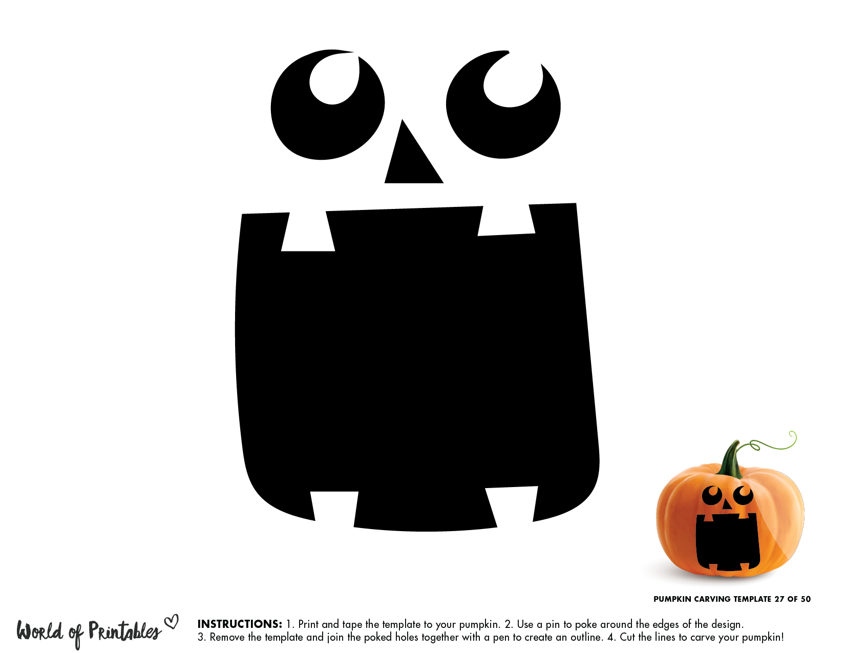 50 Easy Pumpkin Carving Stencils The Ultimate Guide To Pumpkin Carving