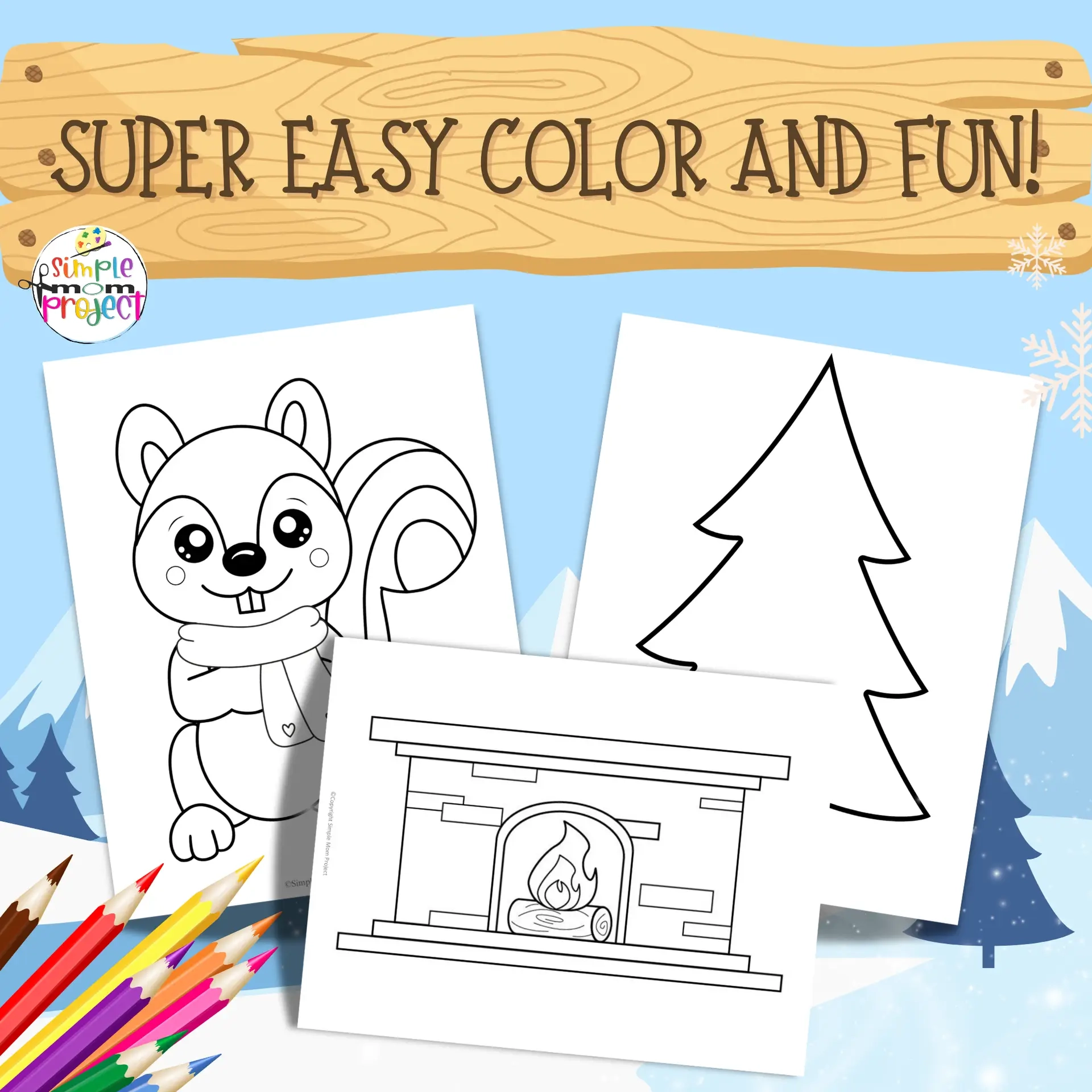 50 Winter Templates Winter Coloring Pages Winter Theme Activity Templates Simple Mom Project Store