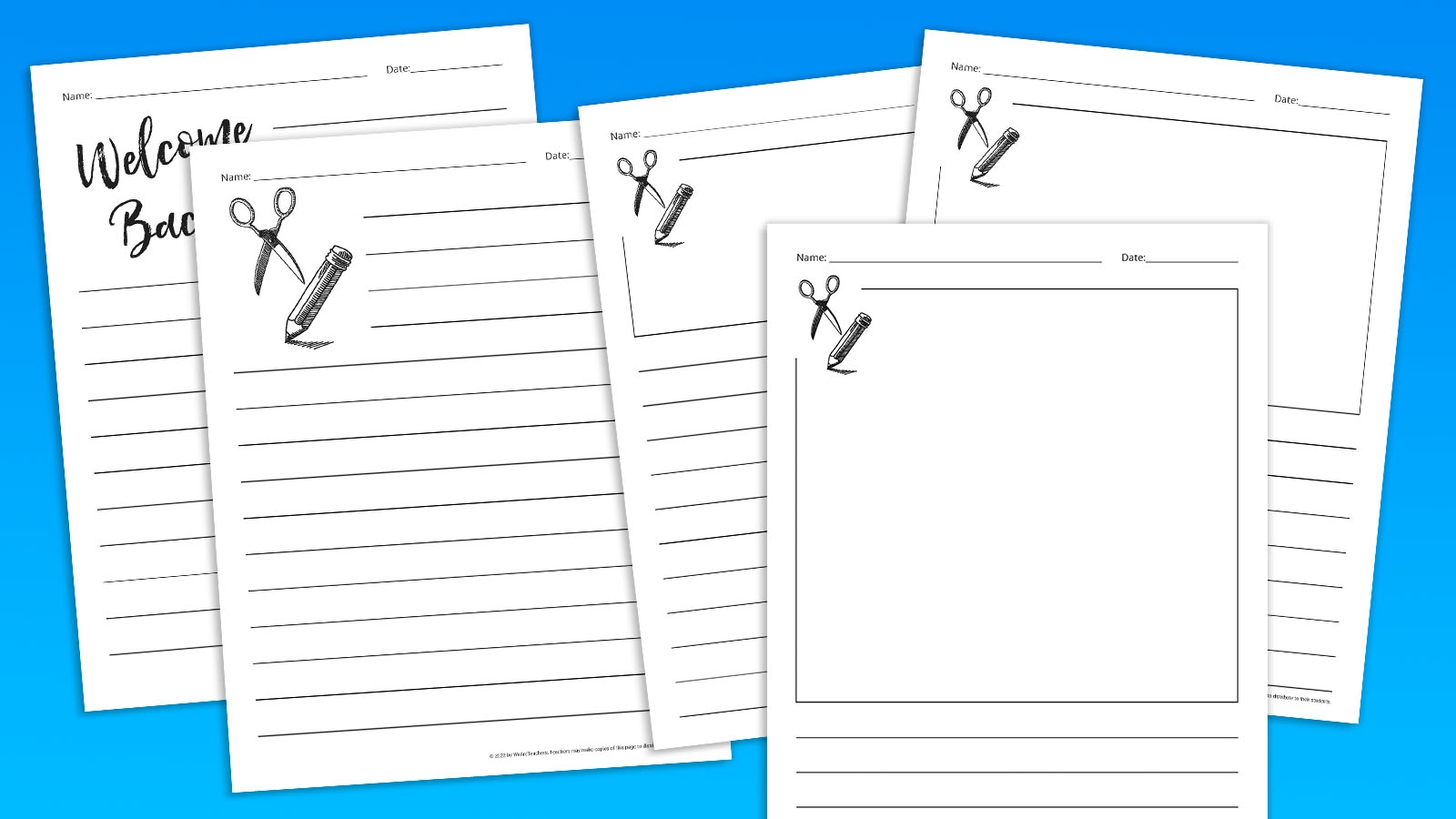 Printable Writing Template